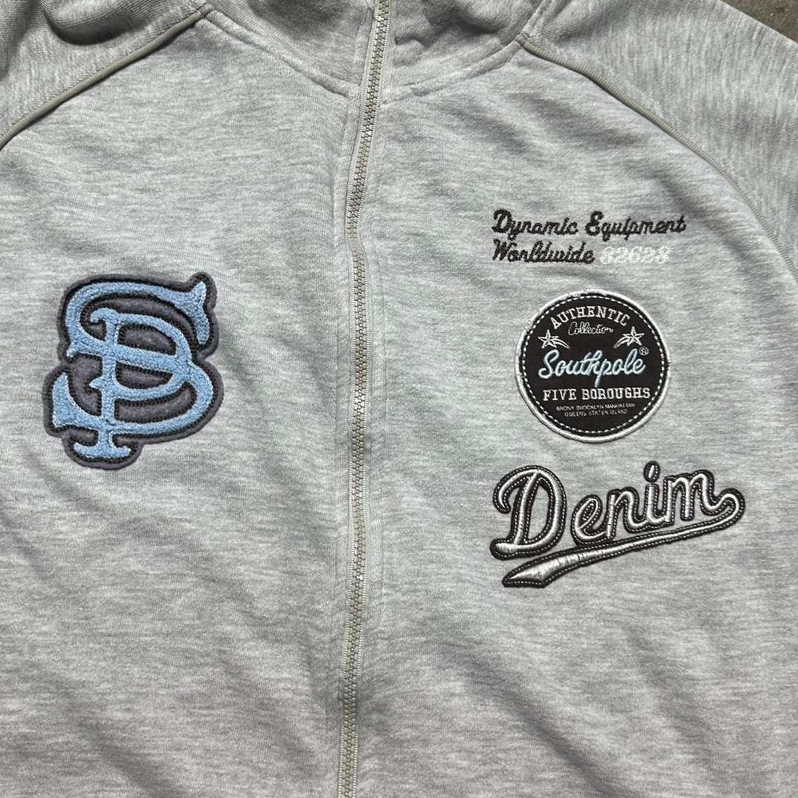 Southpole Vintage Y2K Southpole Patched Full Zip Up Jacket Sweatshirt Size US M / EU 48-50 / 2 - 2 Thumbnail