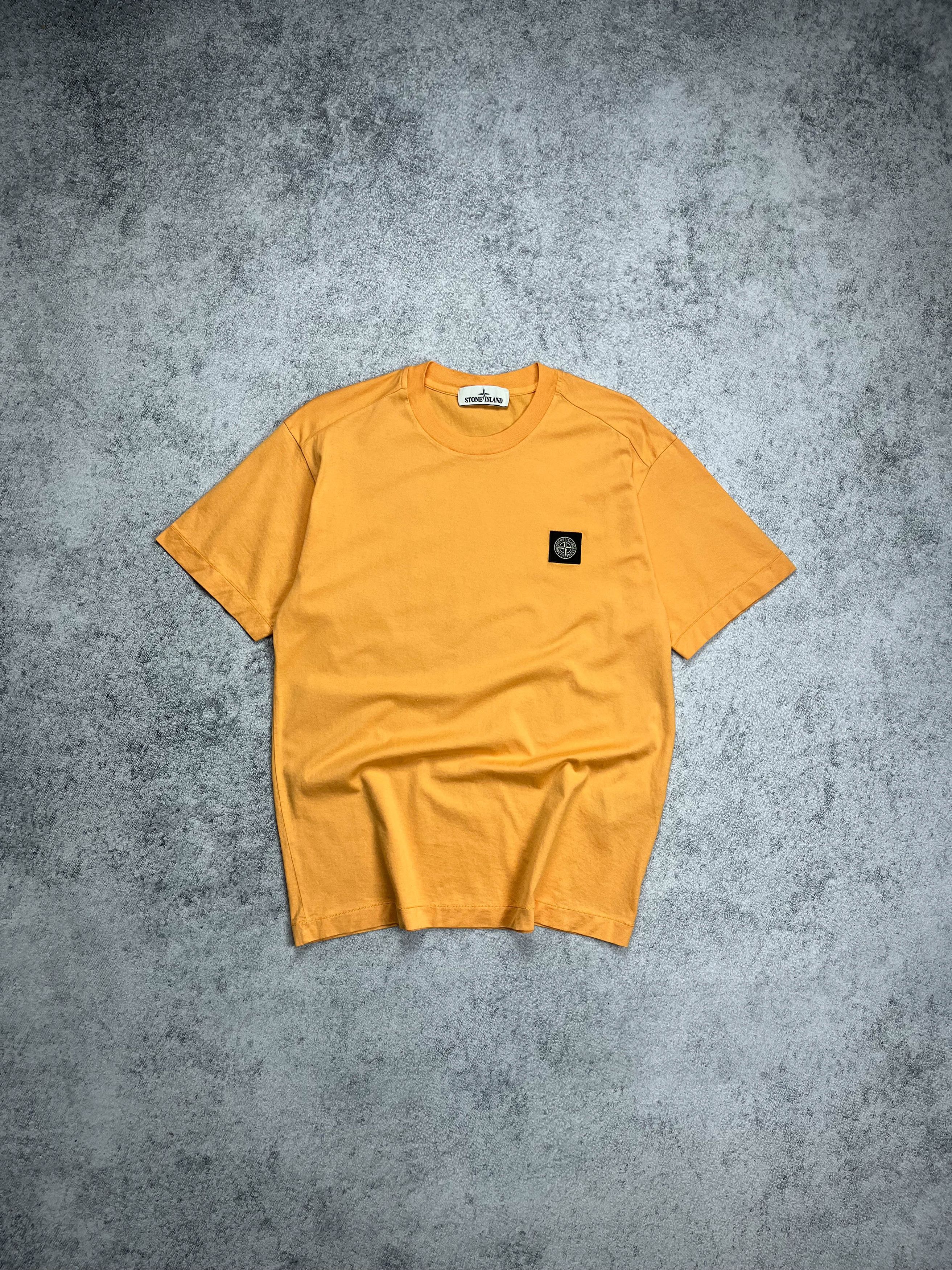 image of Stone Island Patch Program Orange T-Shirt, Men's (Size Medium)
