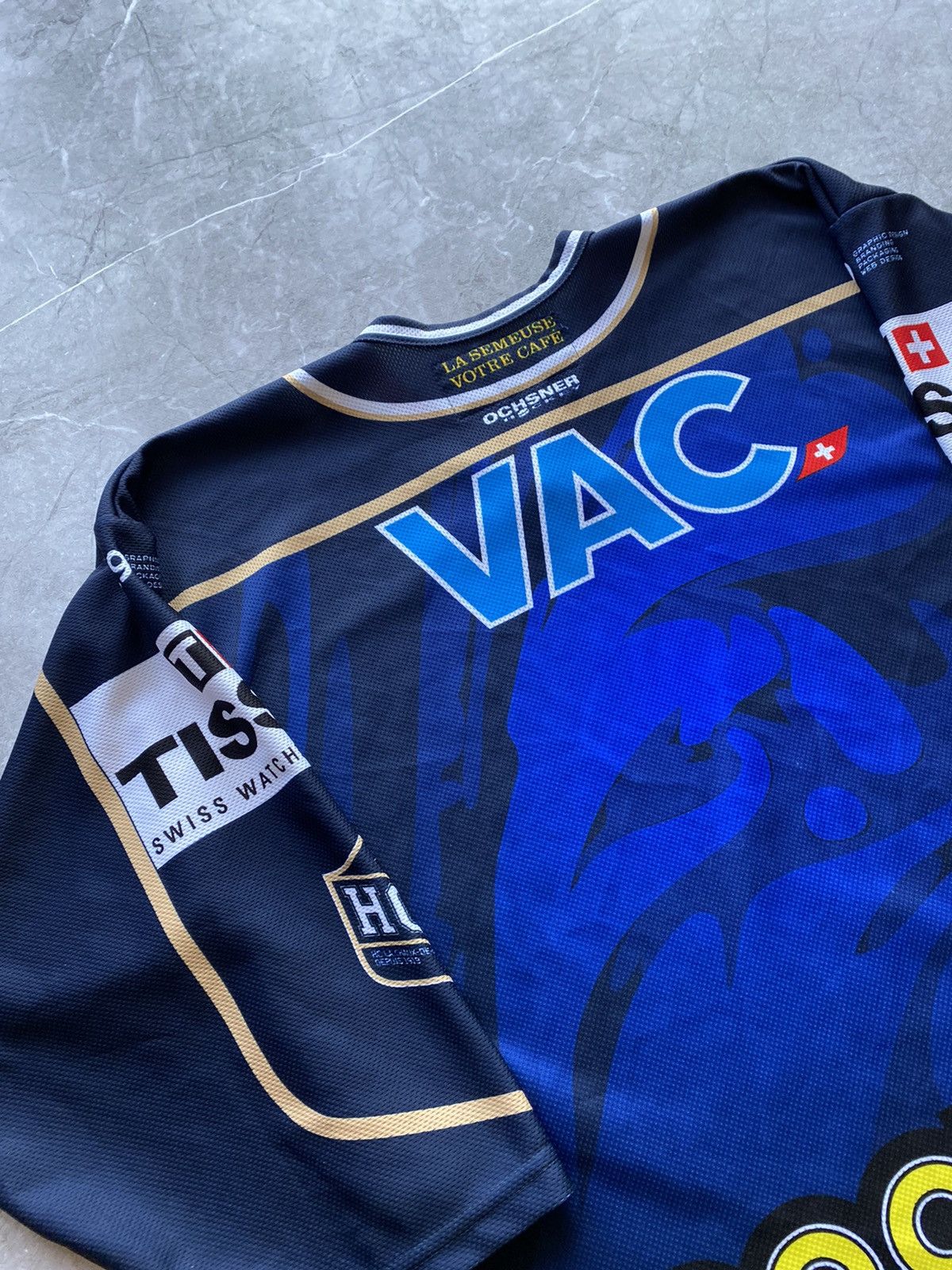 Vintage Vintage HC La Chaux-de-Fonds 2012-2013 Home Hockey Jersey Size US XXS / EU 40 - 15 Thumbnail