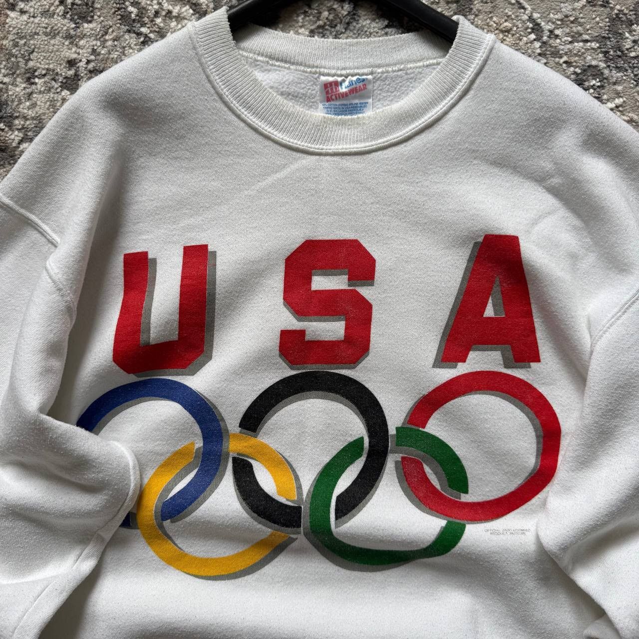 Vintage Hanes Vintage USA Olympic Games 90s Boxy Baggy Crewneck Size US L / EU 52-54 / 3 - 4 Thumbnail