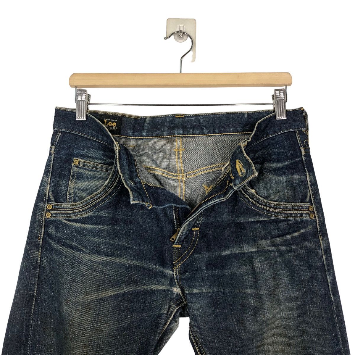 Japanese Brand 🔥VINTAGE DENIM LEE SELVEDGES RED LINE BIKER WEAR Size US 30 / EU 46 - 18 Thumbnail