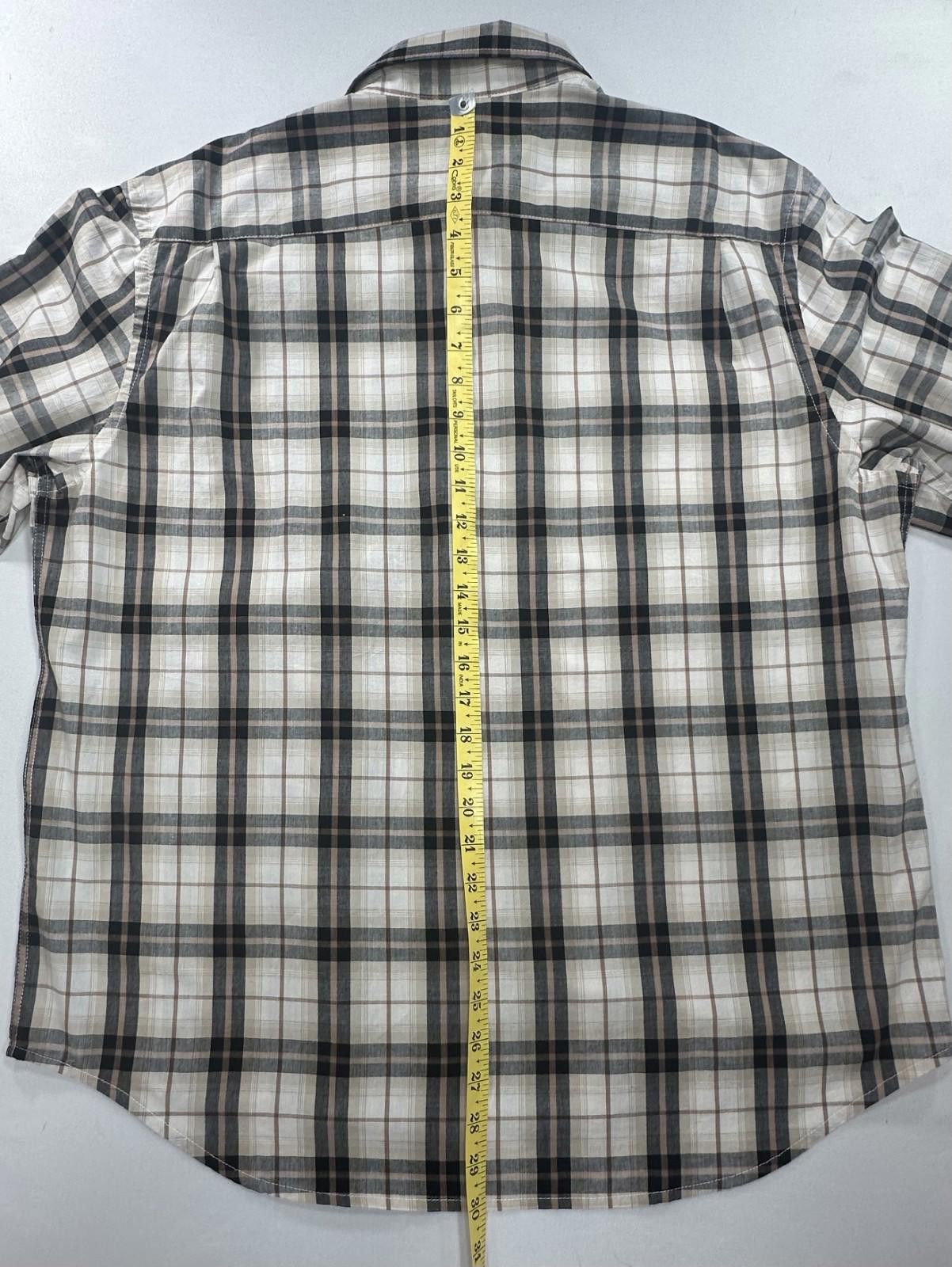 Old Navy Old Navy Plaid Regular Fit Flex Button Up Brown Mens XL Size US XL / EU 56 / 4 - 6 Thumbnail