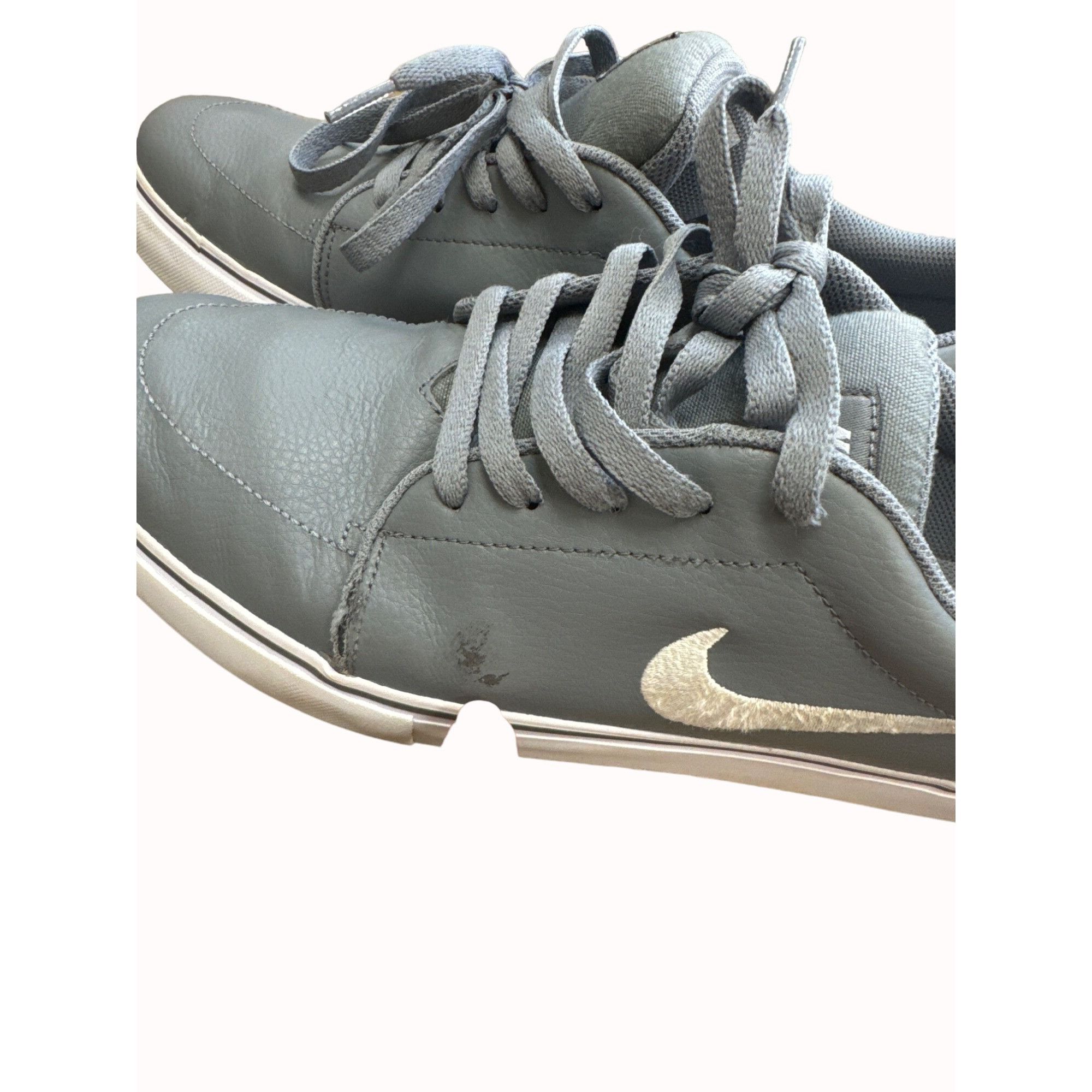 Nike Nike SB Low Gray Leather mens skating sneakers shoes Size 13 Size US 13 / EU 46 - 4 Thumbnail