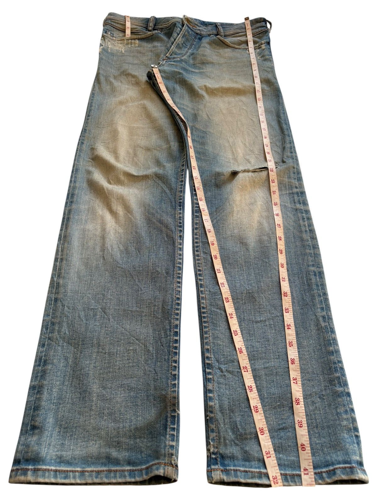 Diesel Vintage Diesel Iakop Button Fly Mud Wash Ripped Jean Size US 32 / EU 48 - 14 Thumbnail