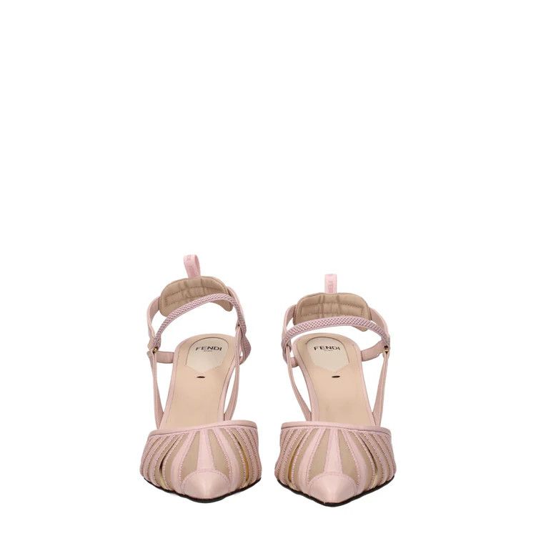 Fendi ob1o1e1124 Leather Sandals in Pink Size US 11 / IT 41 - 3 Thumbnail