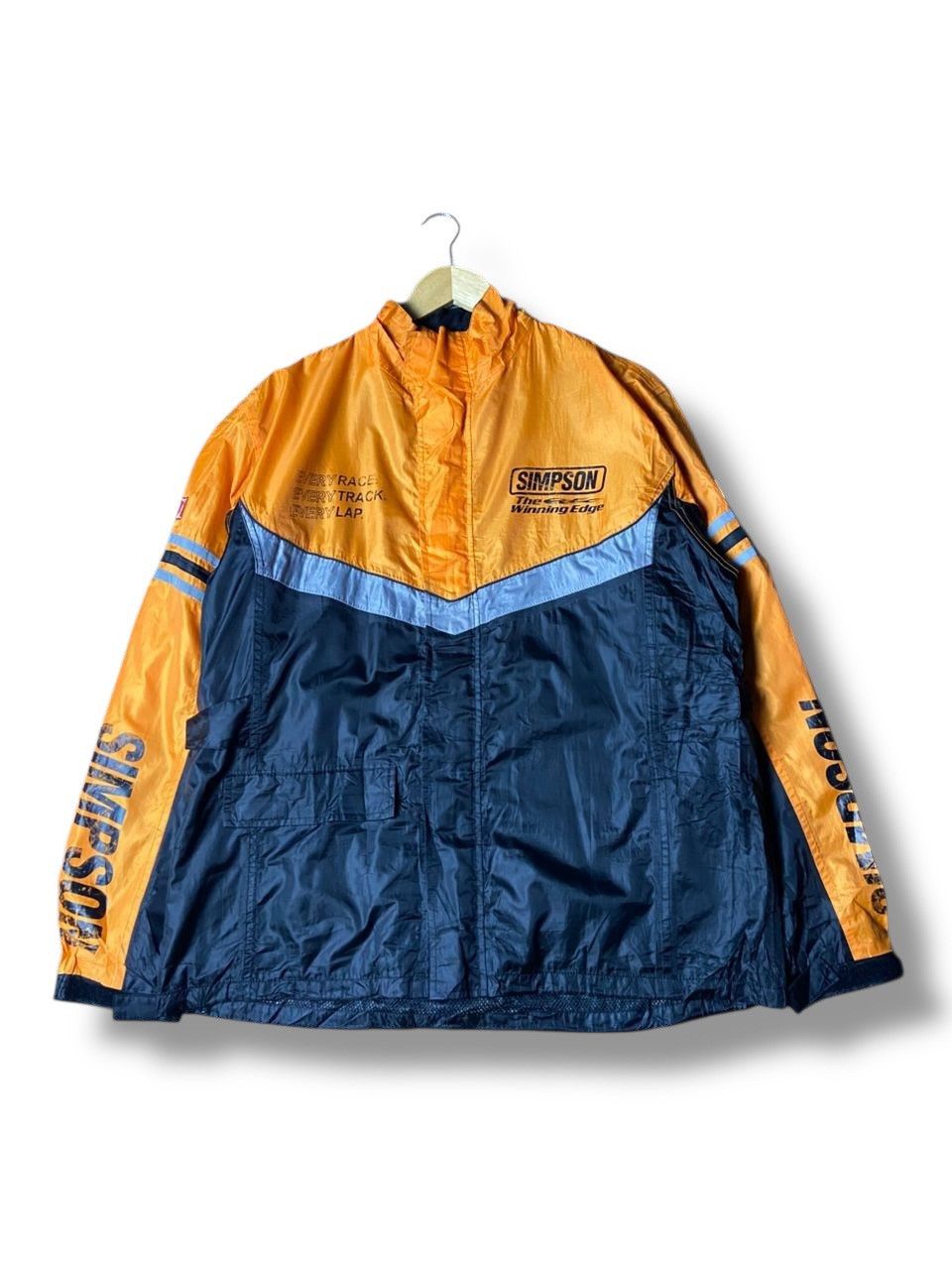 Japanese Brand Simpson Color Block Racing Windbreaker Jacket (161) Size US L / EU 52-54 / 3 - 1 Thumbnail