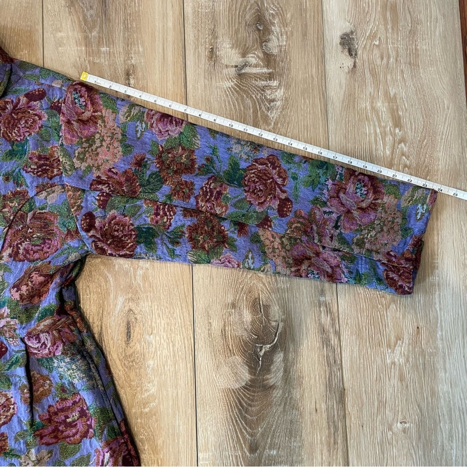 Other Vintage Handcrafted Floral Tapestry Jacket Size M / US 6-8 / IT 42-44 - 16 Thumbnail