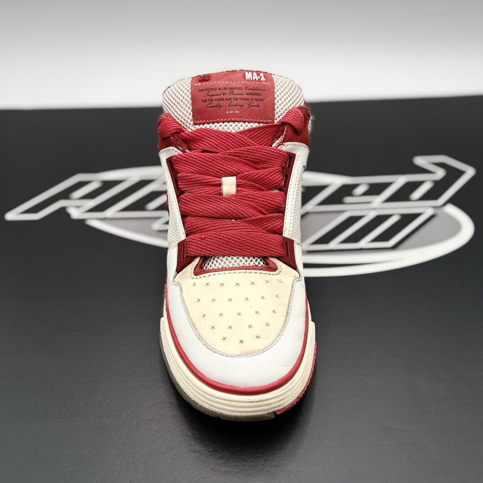 Amiri Size 42 (9 US) Amiri MA-1 ' White, Red ' | GOOD CONDITION! Size US 9 / EU 42 - 5 Thumbnail