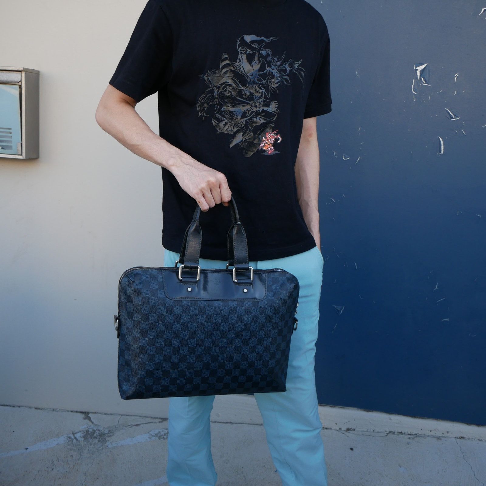 Louis Vuitton Louis Vuitton Damier Cobalt PDJ Porte Document Joule Bag Size ONE SIZE - 1 Thumbnail