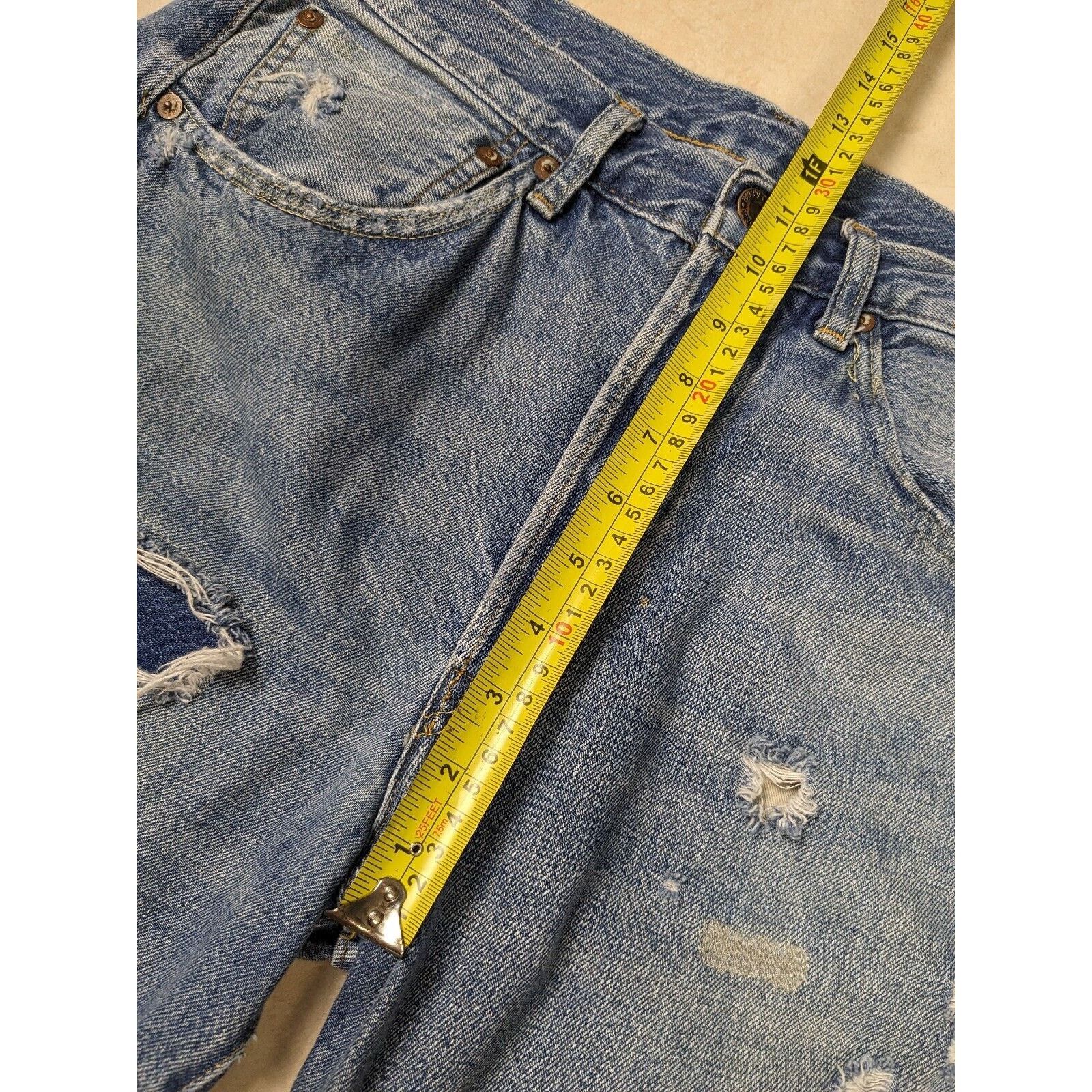 Levi's LVC LEVIS 501XX 31x34 Distressed Big E Selvedge Jeans Size US 31 - 11 Thumbnail
