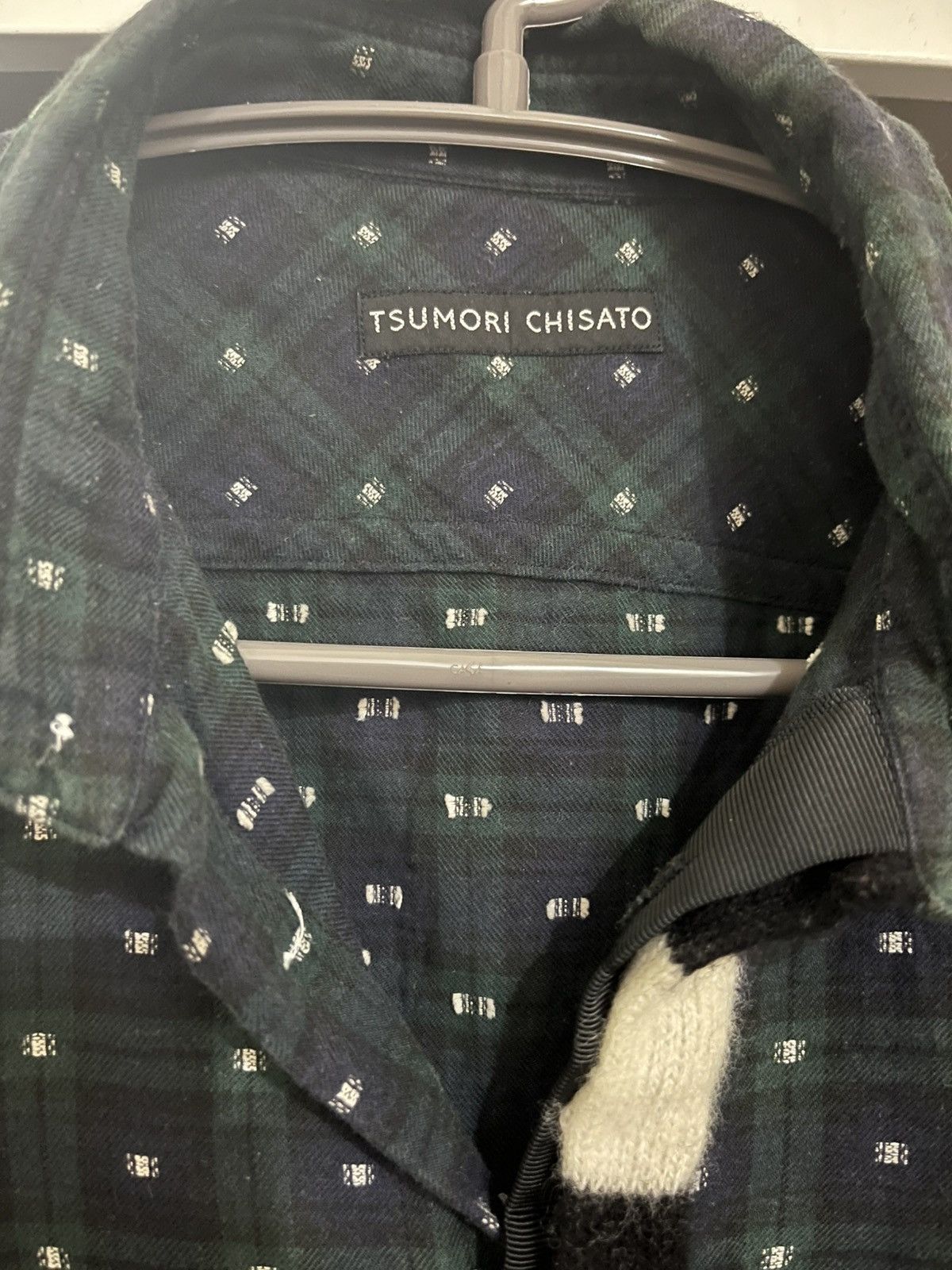 Issey Miyake TSUMORI CHISATO CHECKERED PLAID MONOGRAM SHIRT Size US M / EU 48-50 / 2 - 2 Thumbnail
