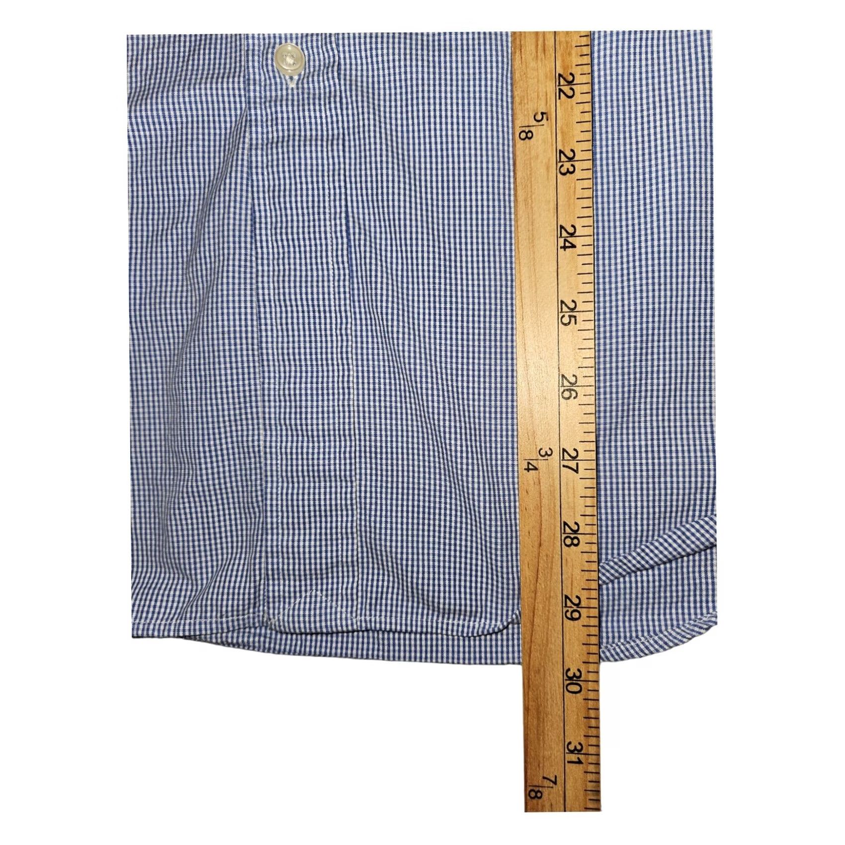 Ralph Lauren VINTAGE Ralph Lauren Shirt XL Blue Check Long Sleeve Preppy Button Down Men's Size US XL / EU 56 / 4 - 4 Thumbnail