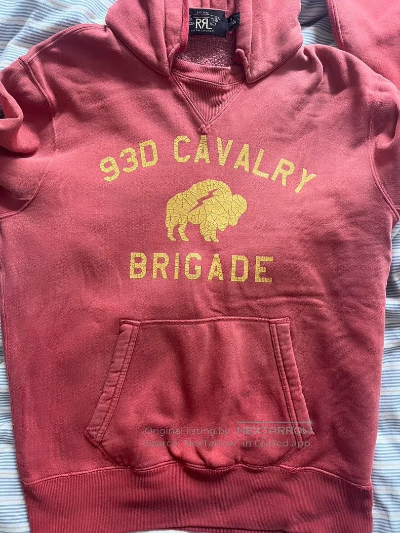 RRL Ralph Lauren RRL Ralph Lauren Old style red hoodie Size US S / EU 44-46 / 1 - 2 Thumbnail