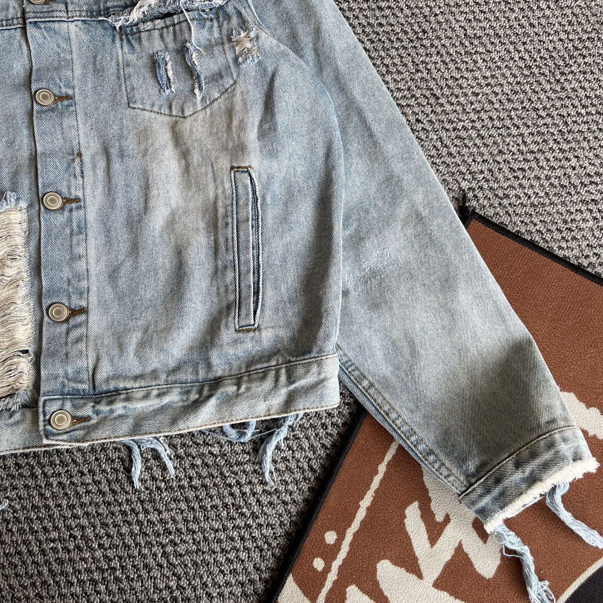 Japanese Brand Vintage Japanese Bondage Style Distressed Denim Jacket Size US M / EU 48-50 / 2 - 4 Thumbnail