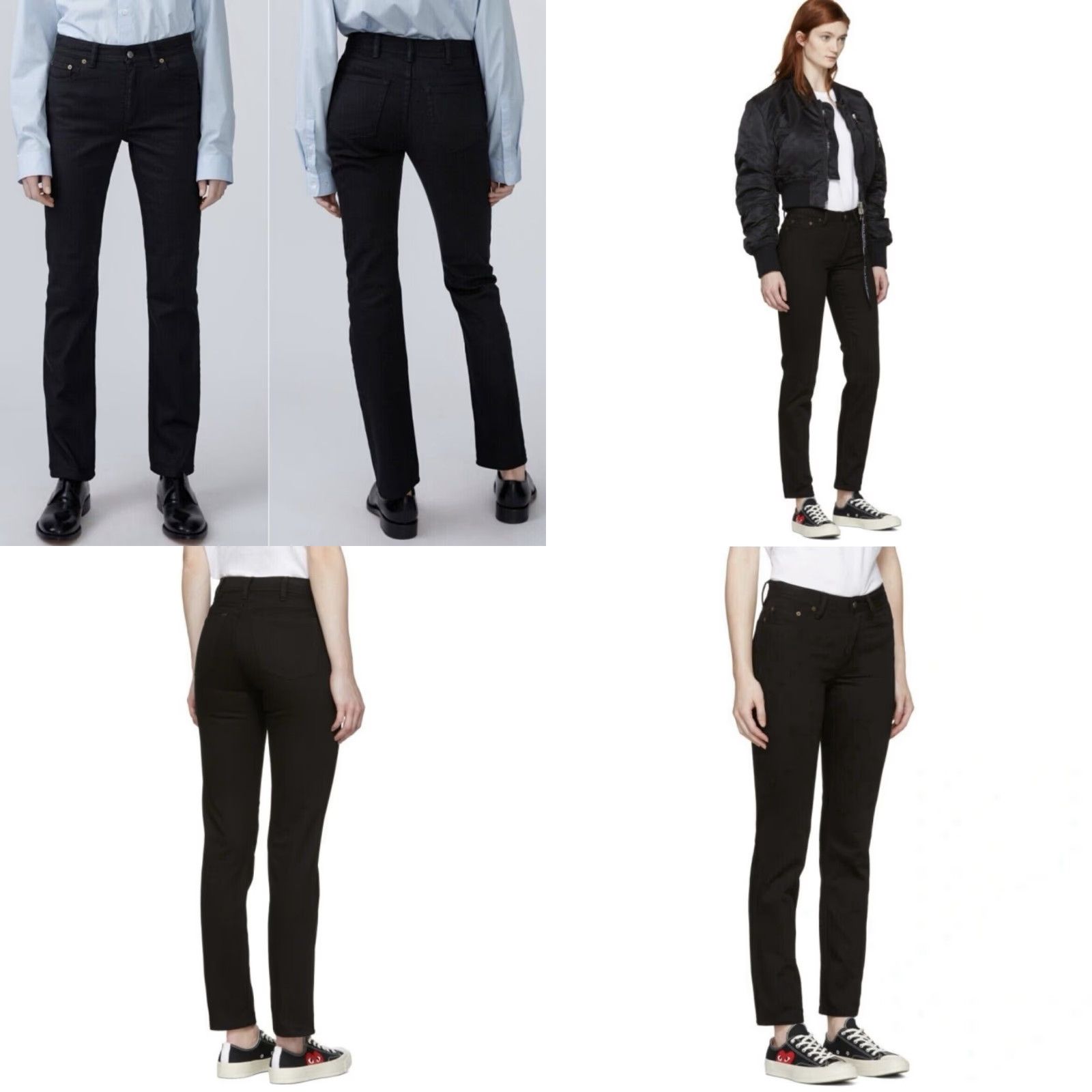 Acne Studios Acne Studios Jeans Women Bla Konst South Stay Black Straight Mid Rise 30 Size Black Straight Jeans Womens Size 30" / US 8 / IT 44 - 8 Thumbnail