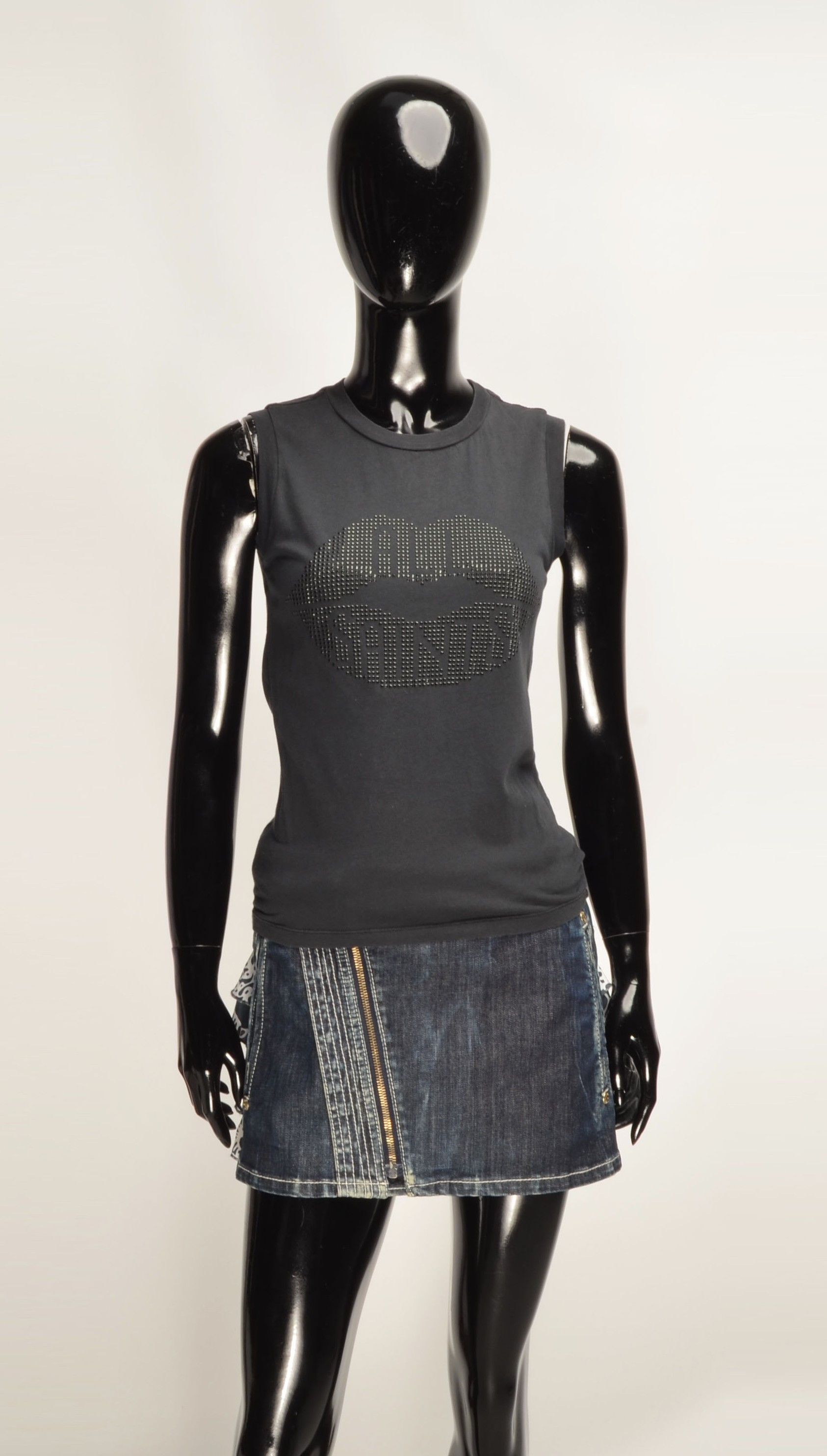Allsaints Allsaints Sleeveless Crystal Lips Logo Top Size S / US 4 / IT 40 - 5 Thumbnail