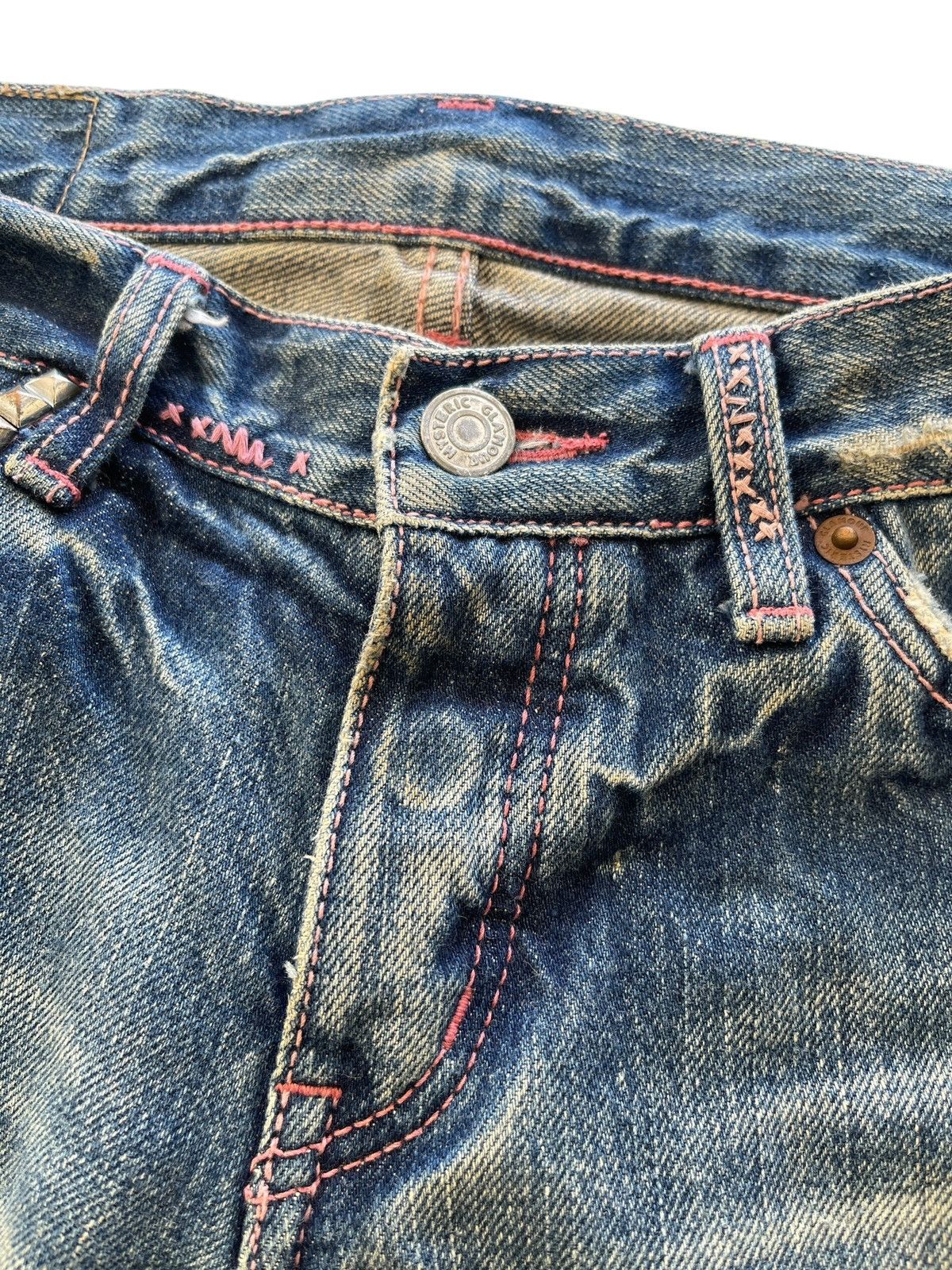 Hysteric Glamour Hysteric Glamour Distressed Rusty Flare Selvedge Denim Size 28" / US 6 / IT 42 - 9 Thumbnail