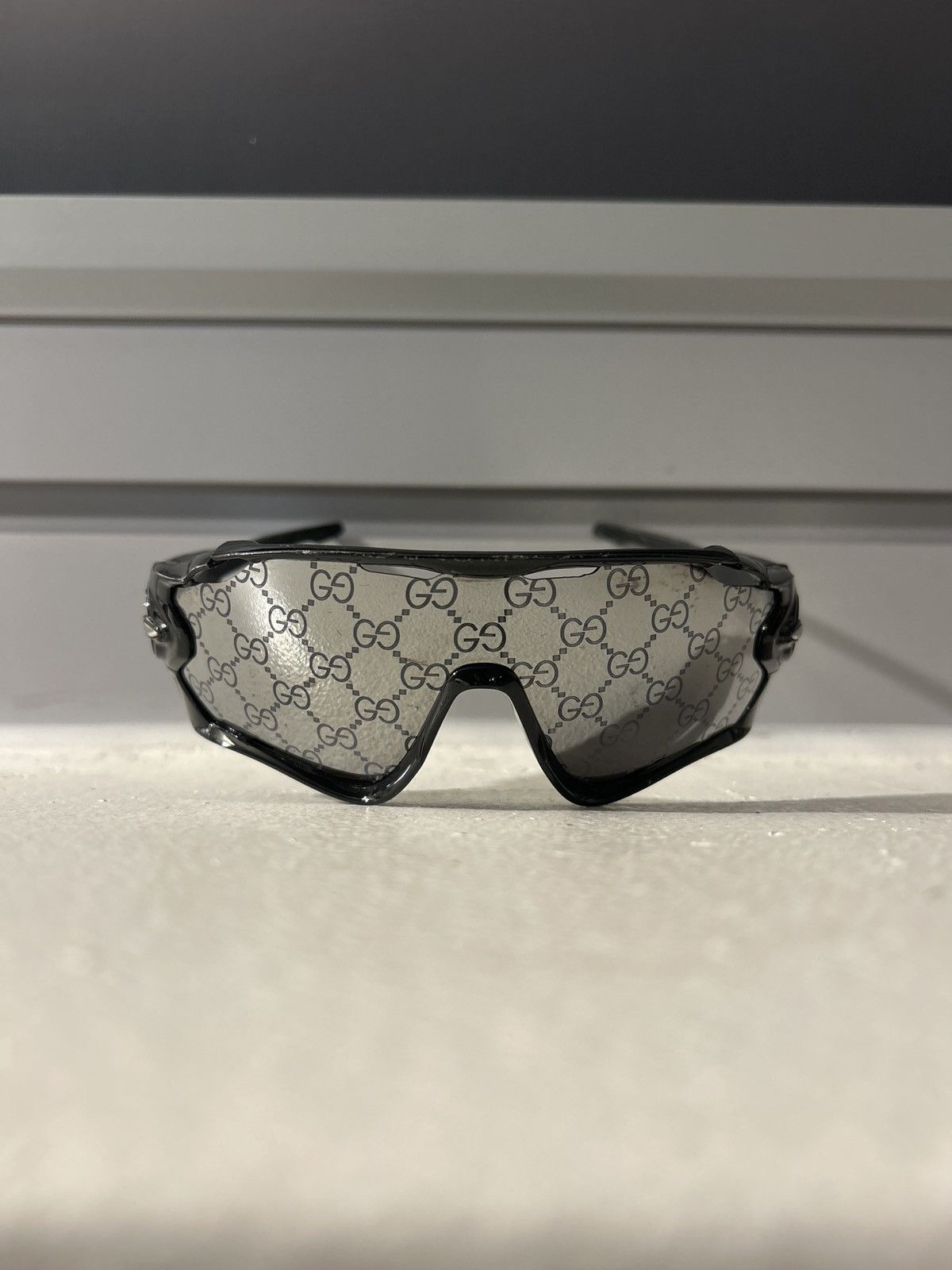 Imran Potato Imran Potato GG Print Sunglasses Black | Grailed