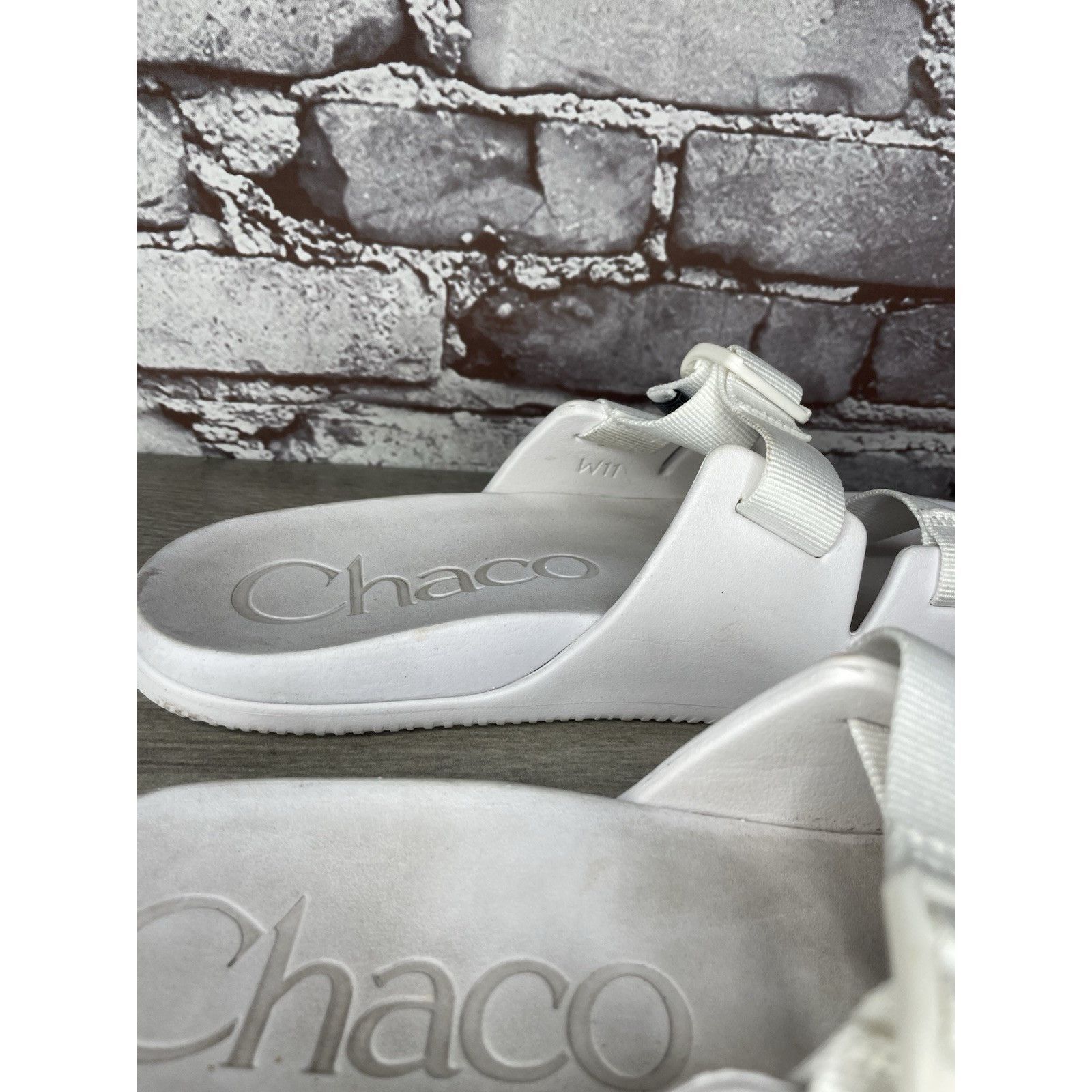 Chaco Chaco Chillo White Textile Synthetic Straps Slides Sandals W Size US 11 / IT 41 - 7 Thumbnail