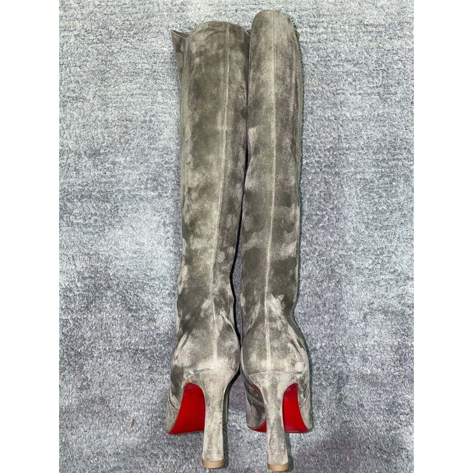 Christian Louboutin Christian Louboutin Eleonor Botta 85 Silex Grey Suede OTK Size US 11 / IT 41 - 11 Thumbnail