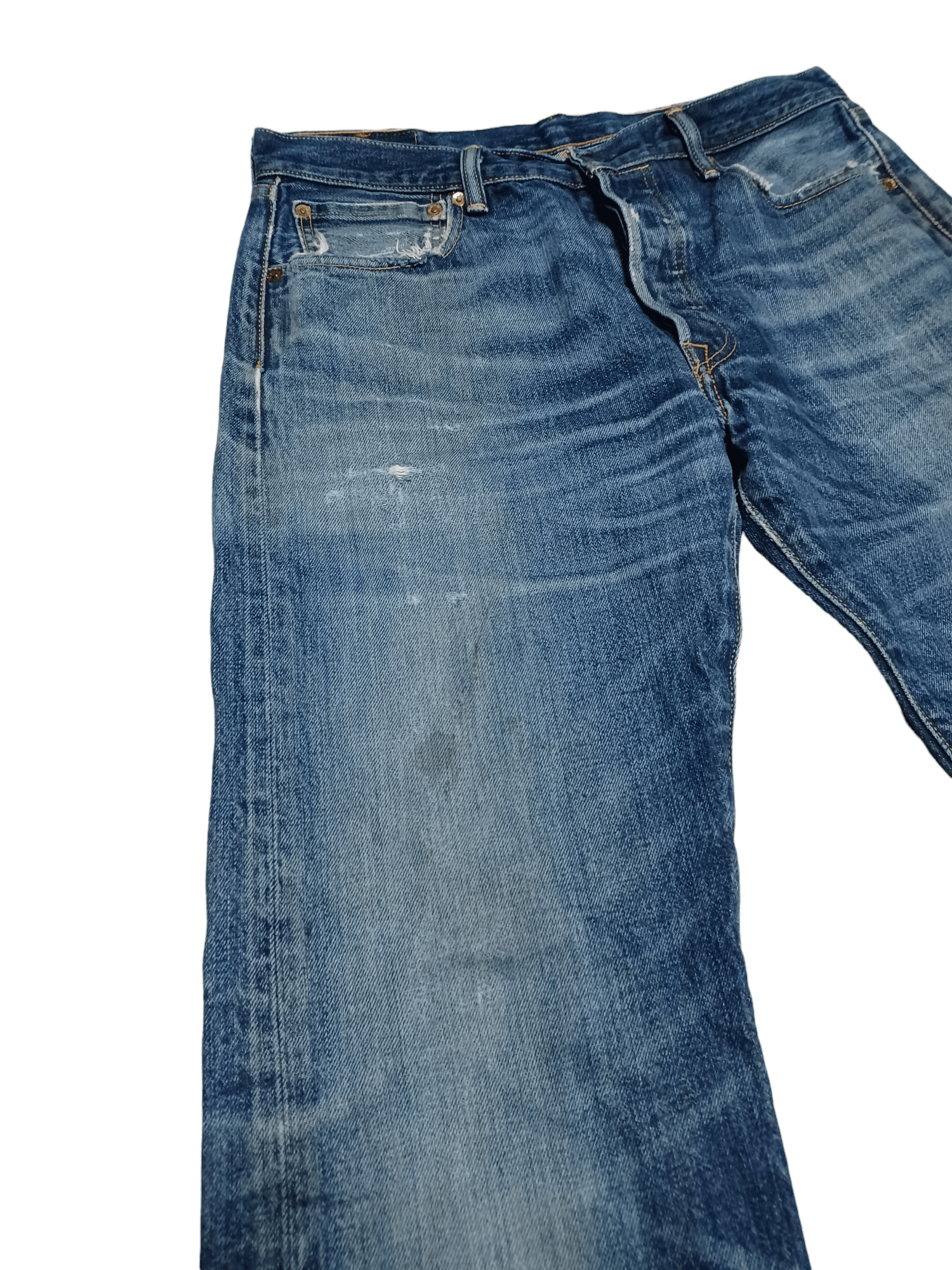 Levi's Vintage Clothing DIRTY DISTRESSED VINTAGE LEVIS 501 W34 L32 JEANS DENIM Size US 34 / EU 50 - 3 Thumbnail