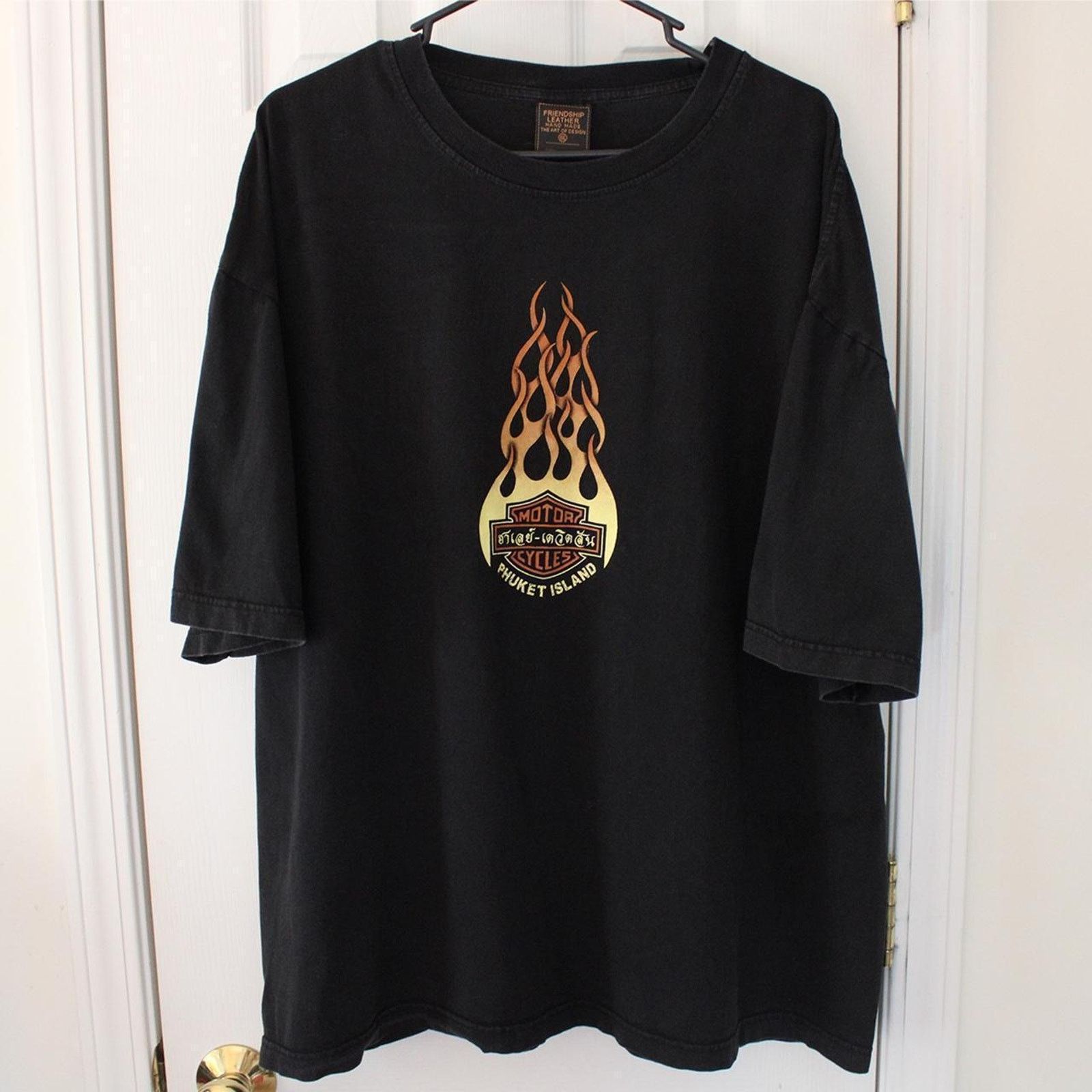 Harley Davidson Vintage 90s Black Thailand Harley Davidson Graphic Tee Size US XL / EU 56 / 4 - 6 Thumbnail