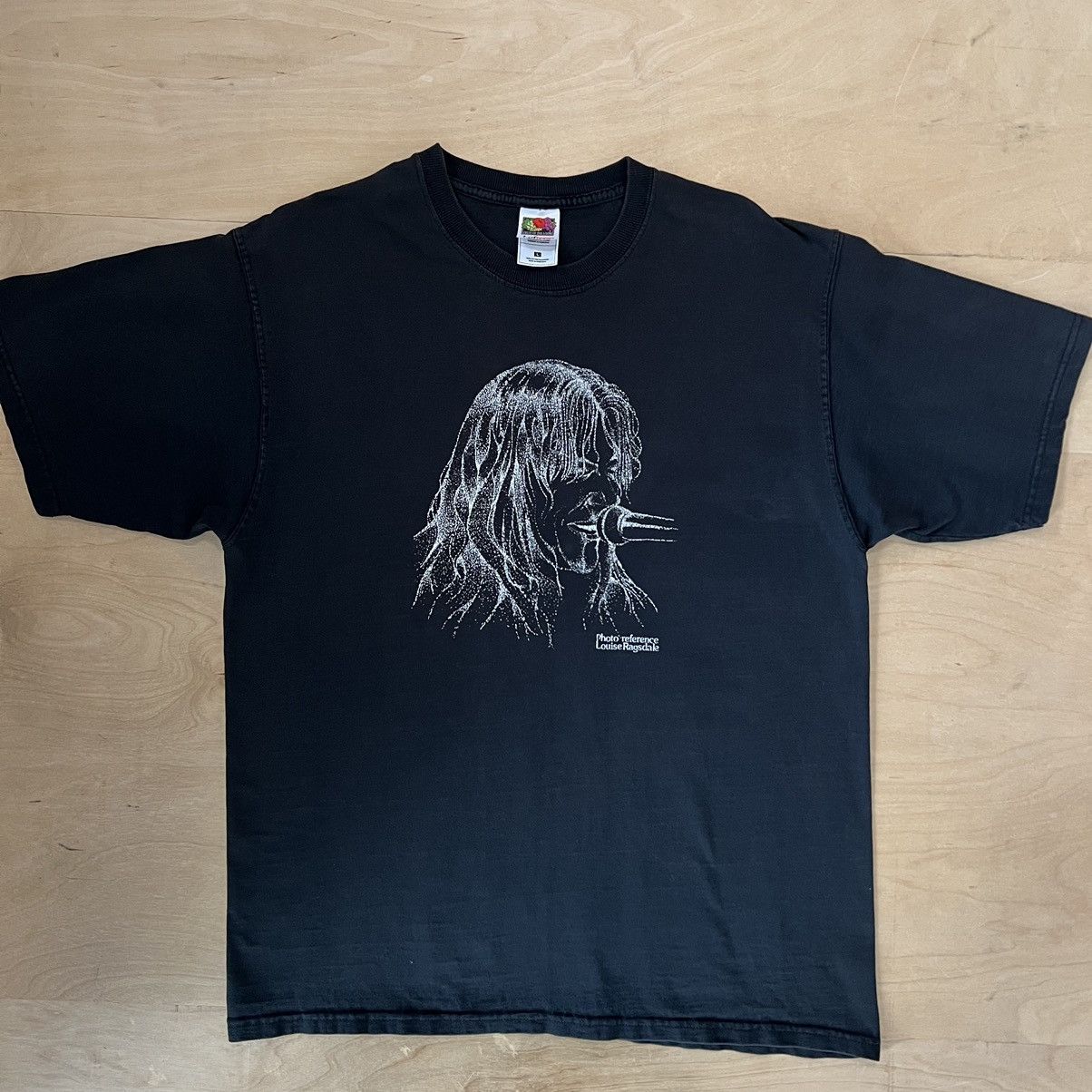 Vintage Vintage Dave Frisk Shirt Large Black 90s Music Grey Wolf | Grailed