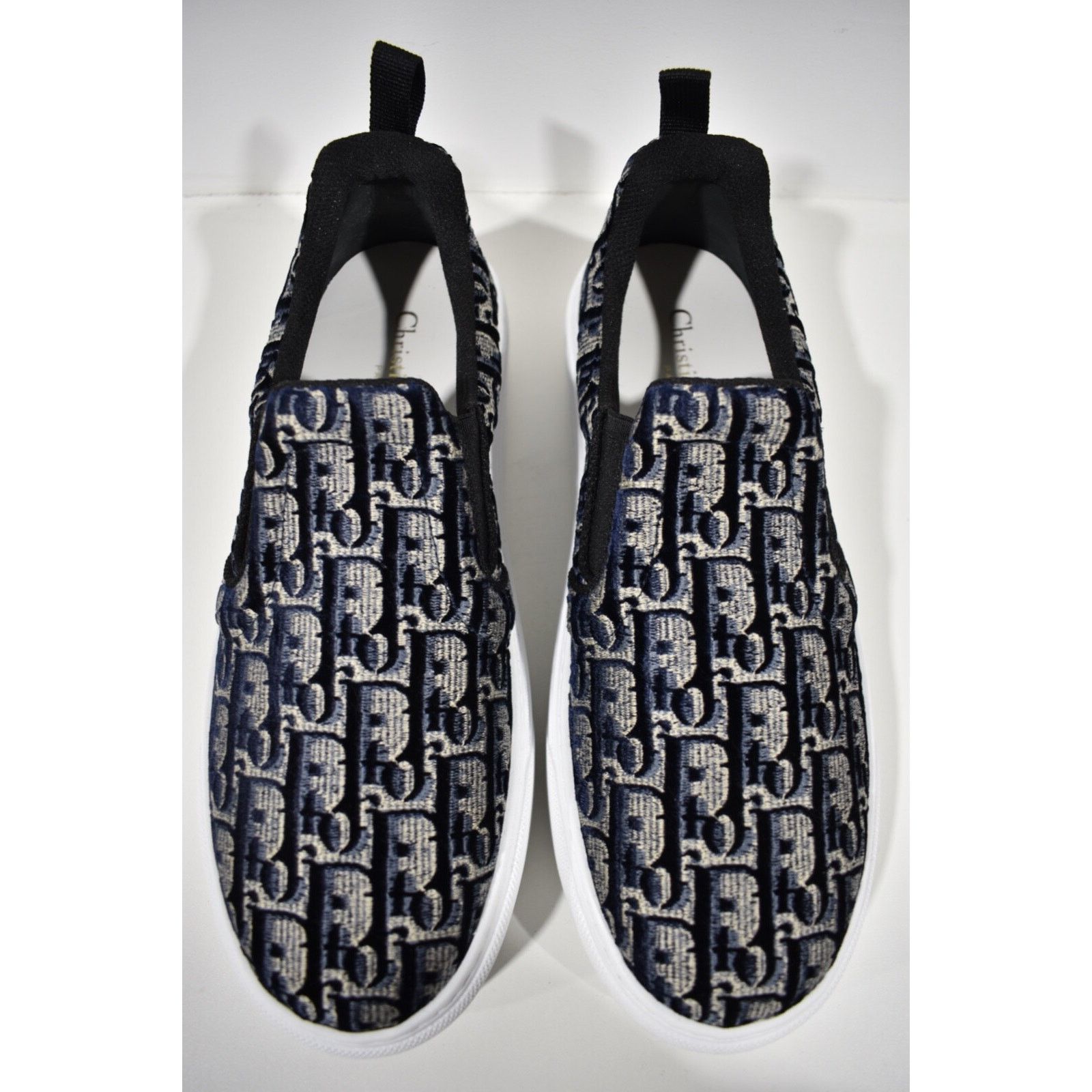 Dior Solar Oblique Logo White Flat Skate Slip On Low Sneaker 41.5 Size US 11.5 / IT 41.5 - 7 Thumbnail