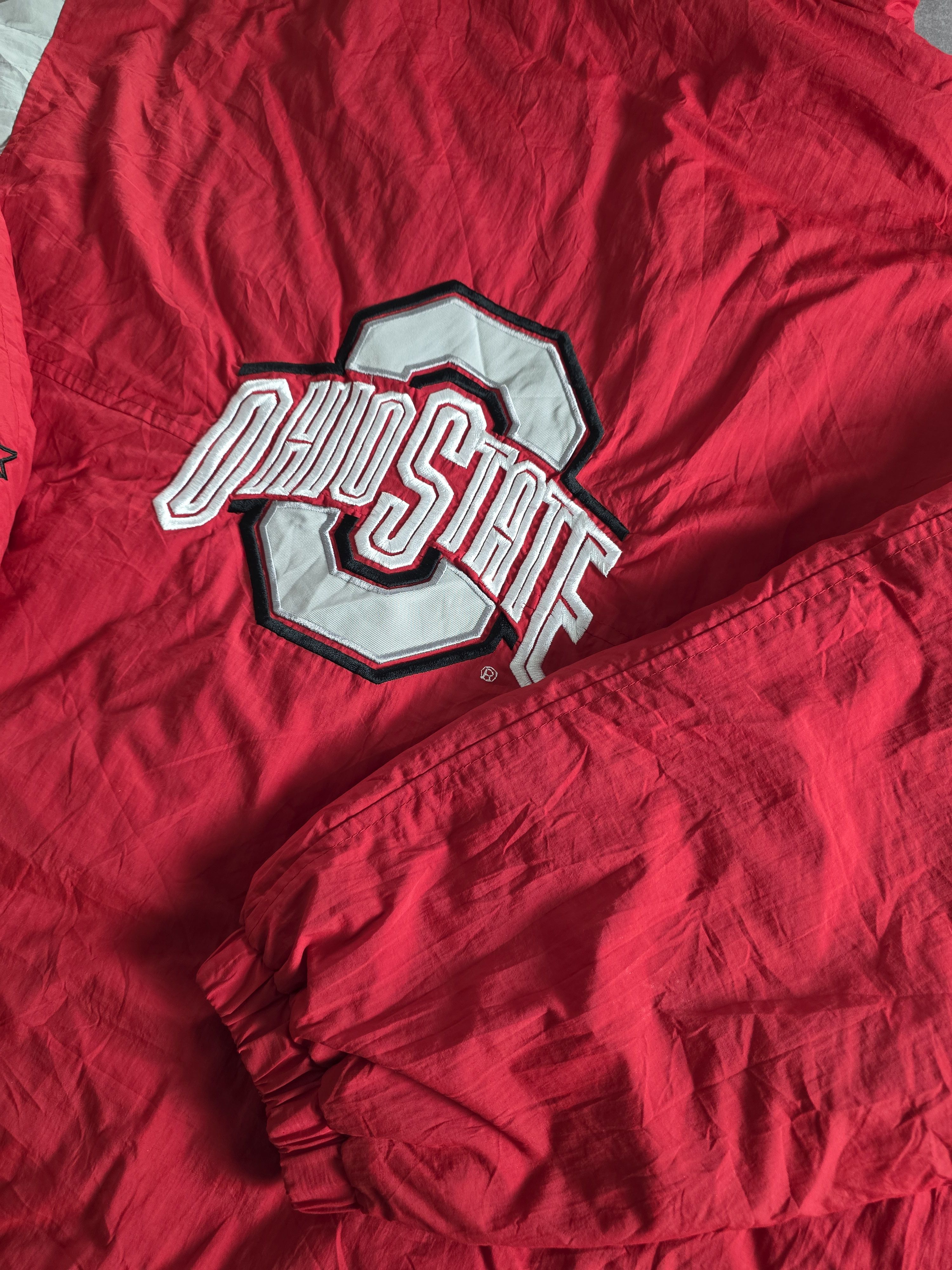 Starter Ohio State Buckeyes Starter Anorak Jacket Vintage Size US XL / EU 56 / 4 - 4 Thumbnail