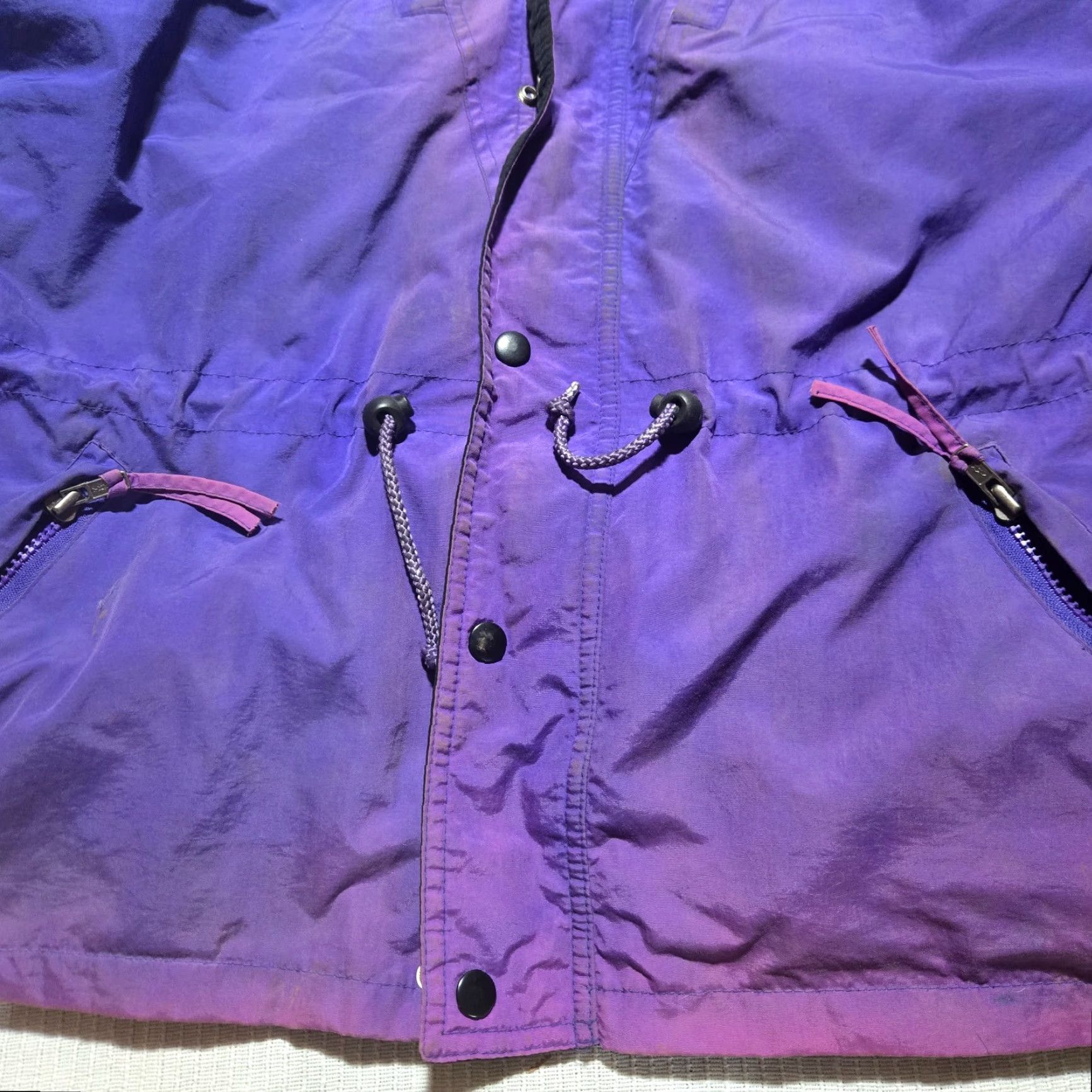 Vintage VINTAGE Sierra Experience Jacket Windbreaker Purple Women's XL Adult Jacket Windbreaker, Purple, XL, Women, Sierra Experience, Vintage, Jacket Size XL / US 12-14 / IT 48-50 - 6 Thumbnail