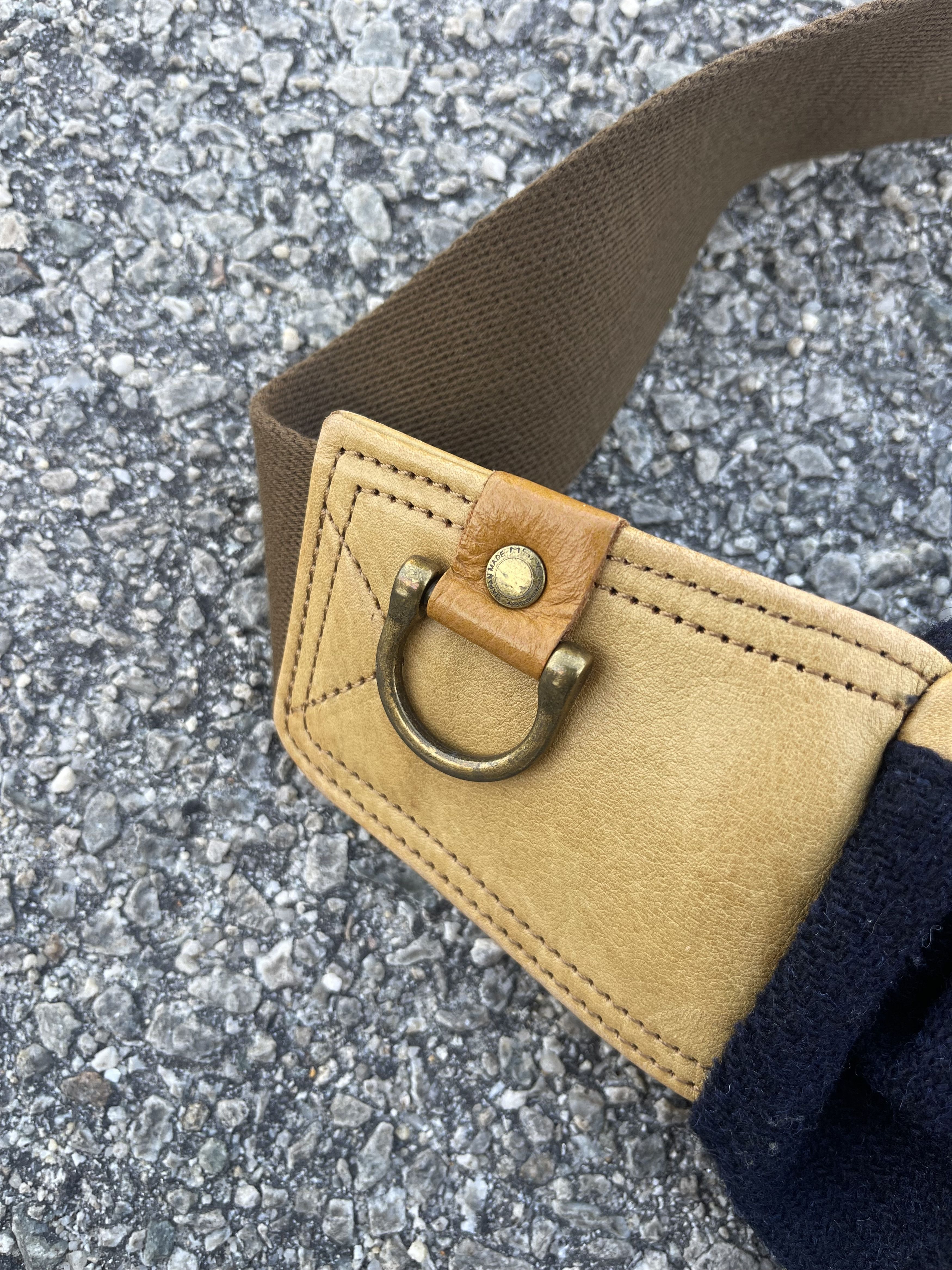 Harris Tweed Masterpiece X Harris Tweed Wool Waistbag Blue Black Size ONE SIZE - 8 Thumbnail