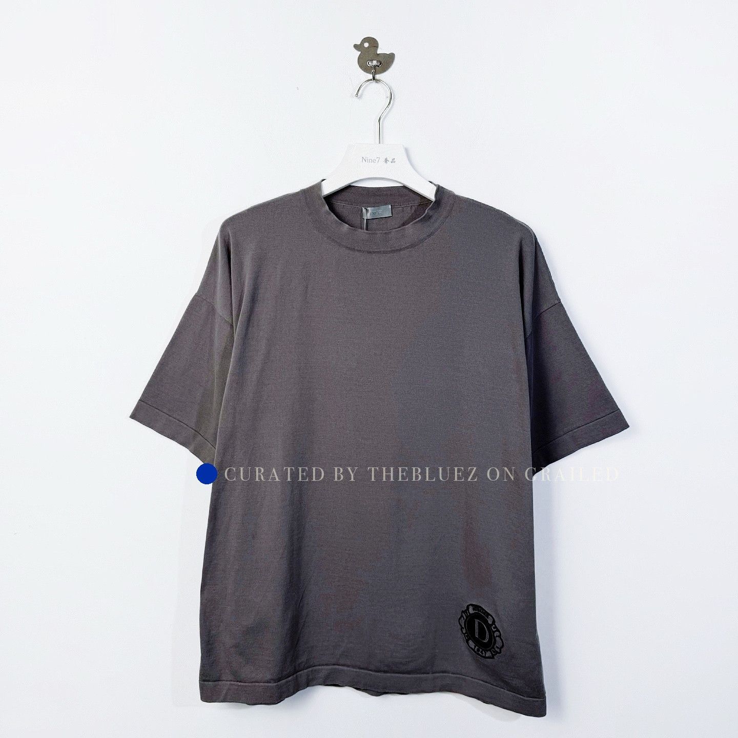 Dior Minimalist Gray Logo Tee in XL Size US XL / EU 56 / 4 - 1 Thumbnail