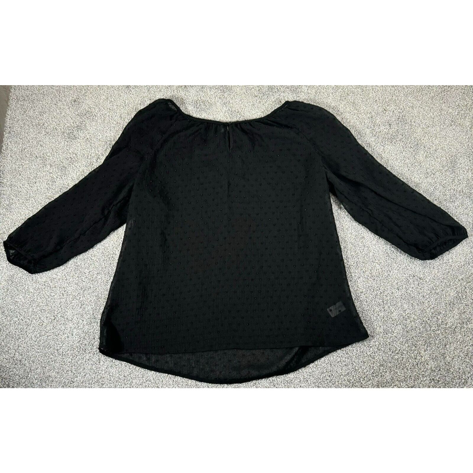 Old Navy Old Navy Blouse XL Whimsigoth Sheer Dainty Flowy Clip Dot Size XL / US 12-14 / IT 48-50 - 1 Thumbnail