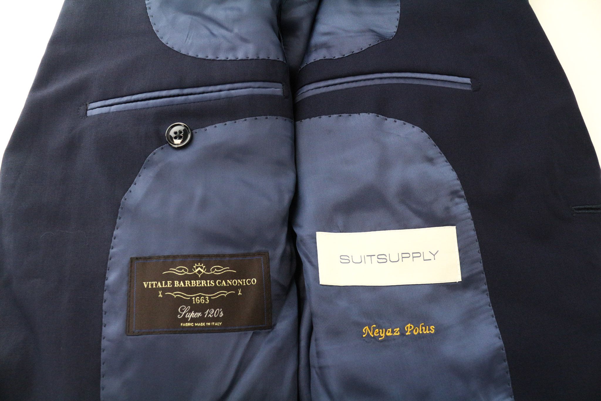 Suitsupply LA SPALLA UK36S Blue Wool Notch Lapel Blazer 75351 Size 36S - 5 Thumbnail