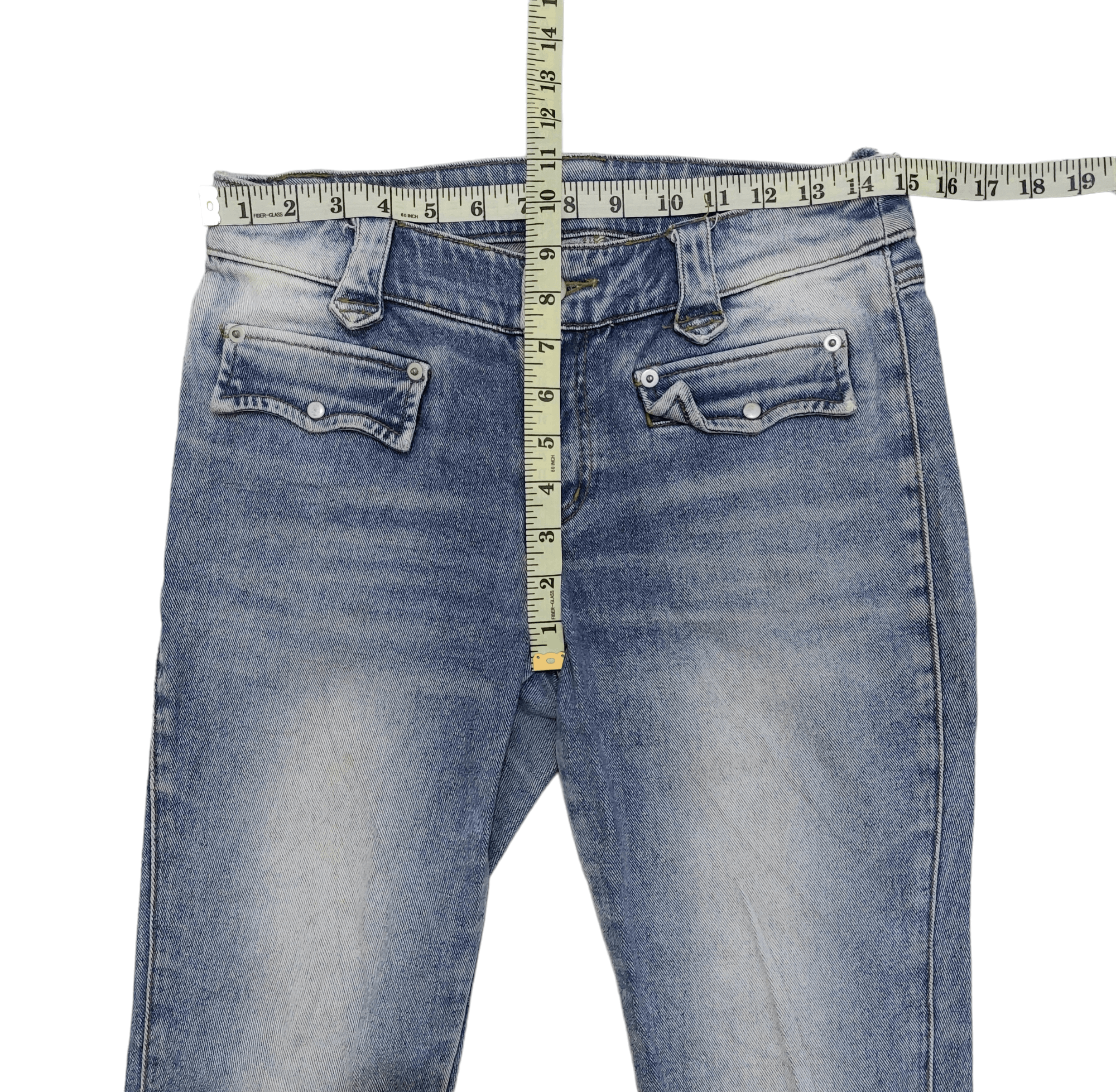 Designer × Japanese Brand Algonquins Wide Leg Zipper Low Rise Unisex PantsDenim Size US 30 / EU 46 - 19 Thumbnail