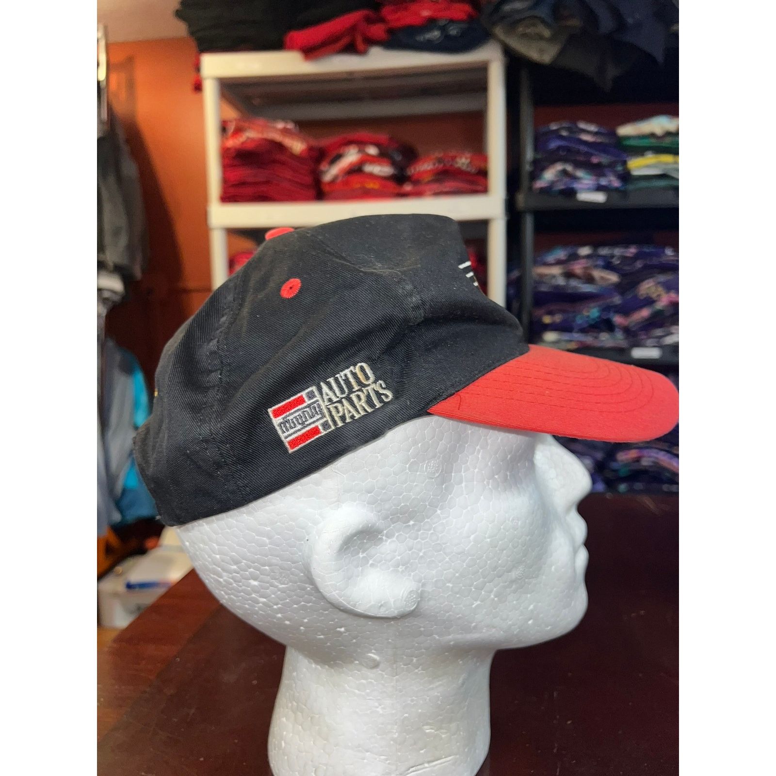 Vintage Vintage Racing Hat Mighty Flags Black Snapback Headwear 90s Size ONE SIZE - 5 Thumbnail