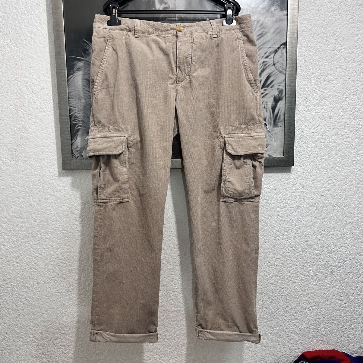 Brunello Cucinelli × Designer BRUNELLO CUCCINELLI CORDUROY CARGO PANTS Size US 34 / EU 50 - 1 Thumbnail