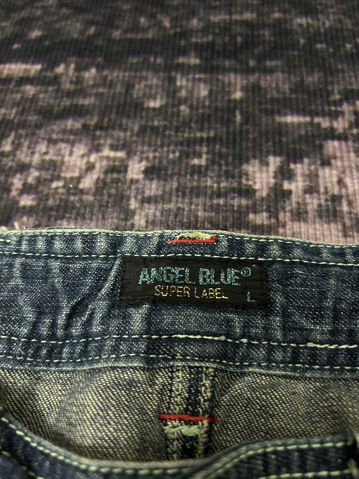 Angel Blue Vintage Angel Blue One Star Pocket Back Wash Flare Jeans Size US 29 - 16 Thumbnail