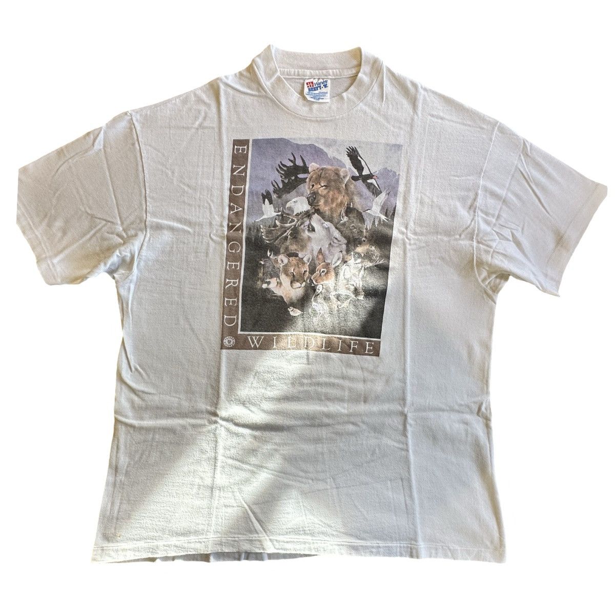 Vintage Vintage Endangered Wildlife Single Stitched shirt Size US XL / EU 56 / 4 - 1 Thumbnail