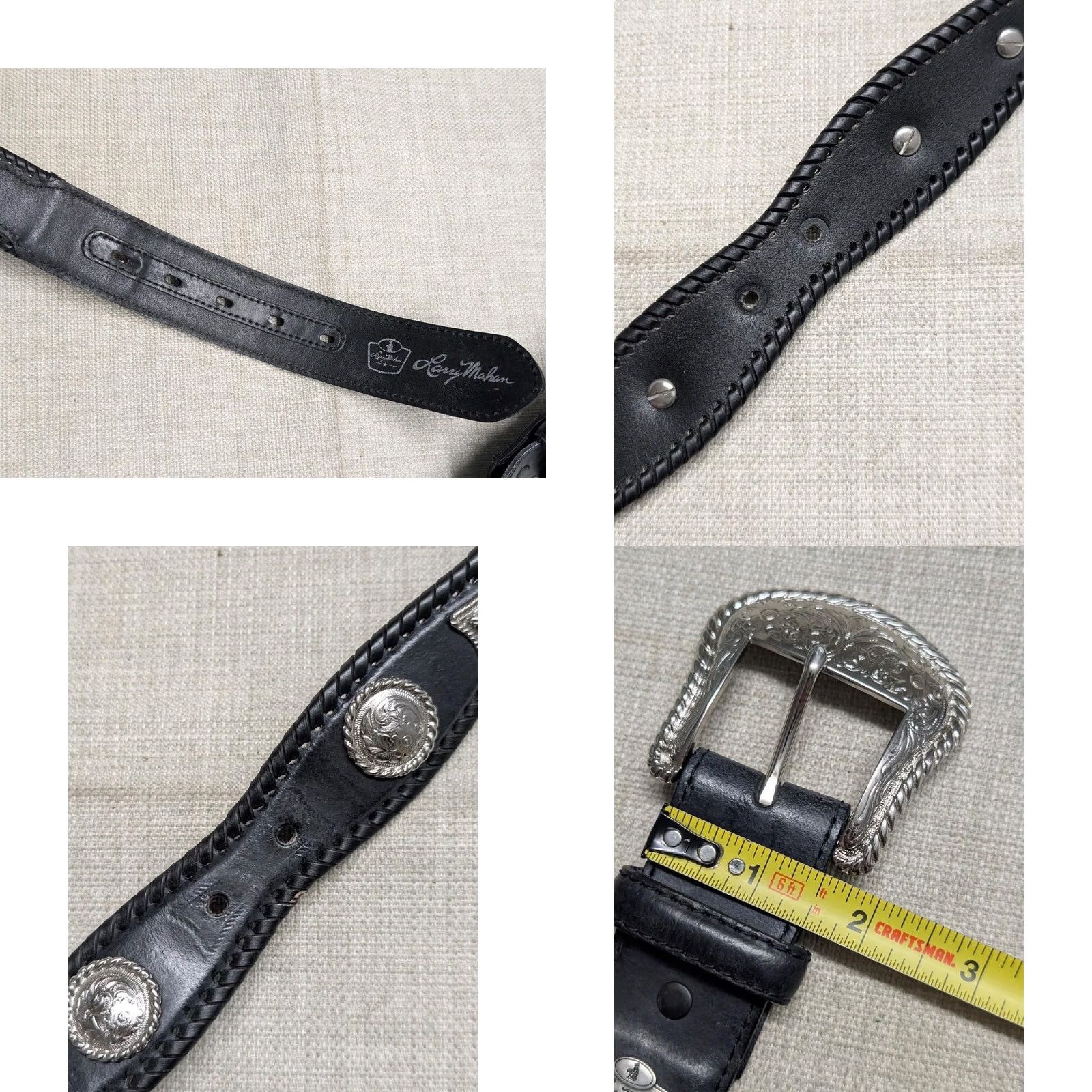 Vintage VINTAGE Larry Mahan Western Belt Size 40 - 8 Thumbnail