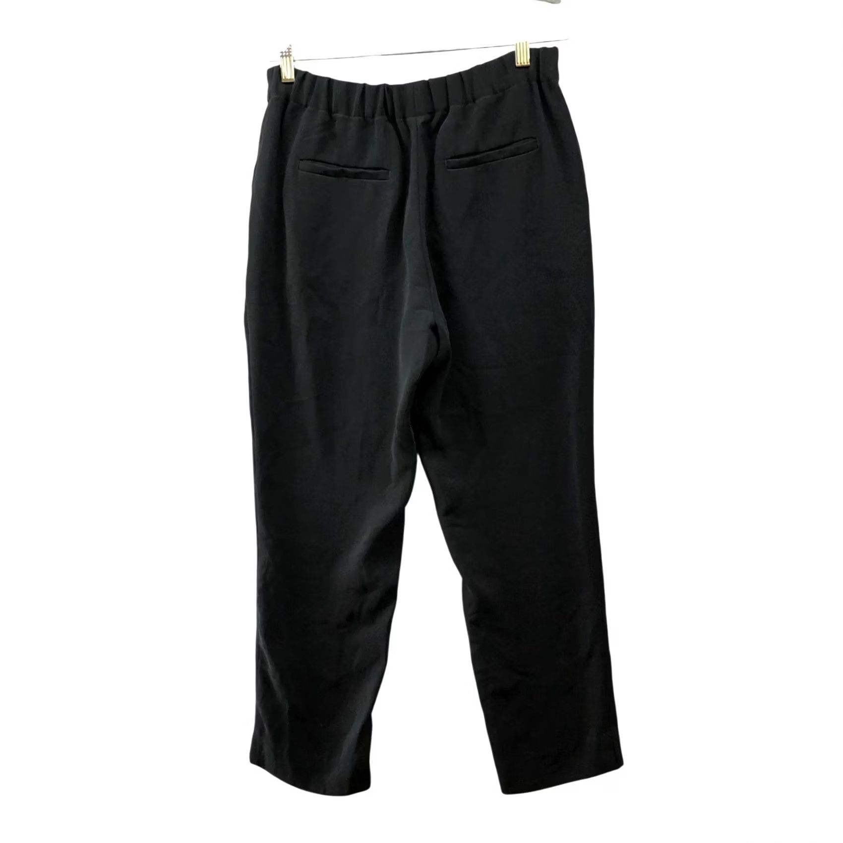 J.Crew J. Crew Pull On Easy Pant Matte Crepe Womens 4 Black Dress Trouser Ankle Size 27" / US 4 / IT 40 - 2 Thumbnail