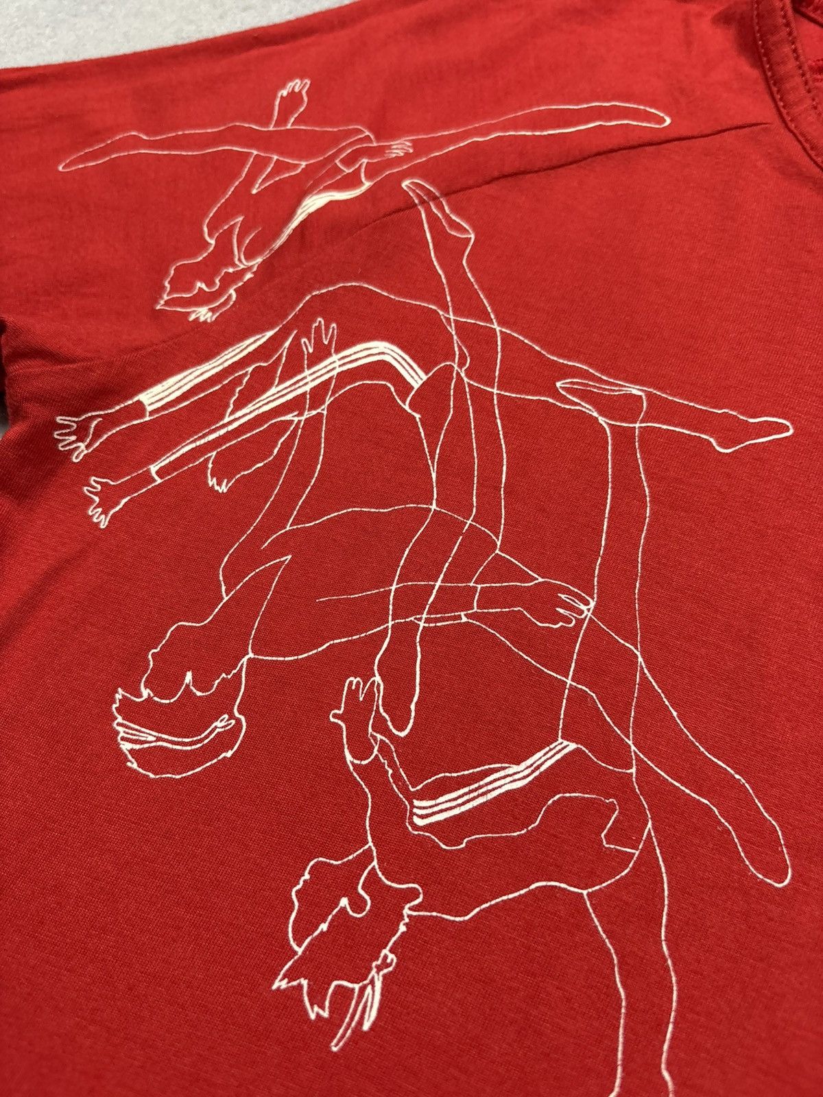 Adidas Vintage 00s Adidas Graphic Ballet Dancer 3/4 Sleeve Y2K ART Size M / US 6-8 / IT 42-44 - 10 Thumbnail