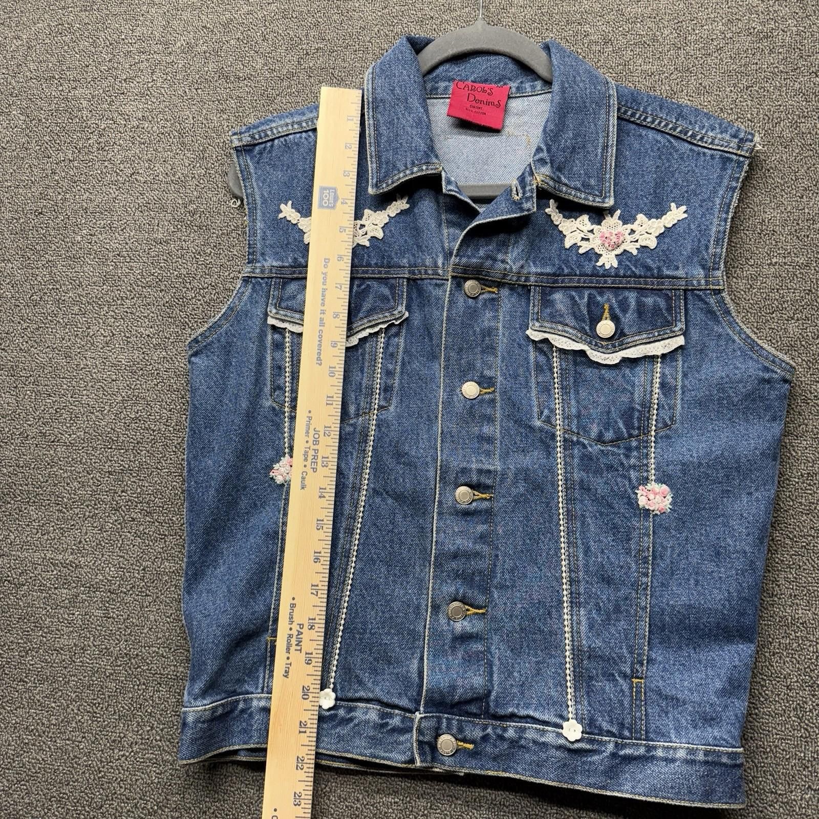 Other VTG 80s Carol’s Denims Personalized Womens 100%Cotton Vest M Size M / US 6-8 / IT 42-44 - 4 Thumbnail