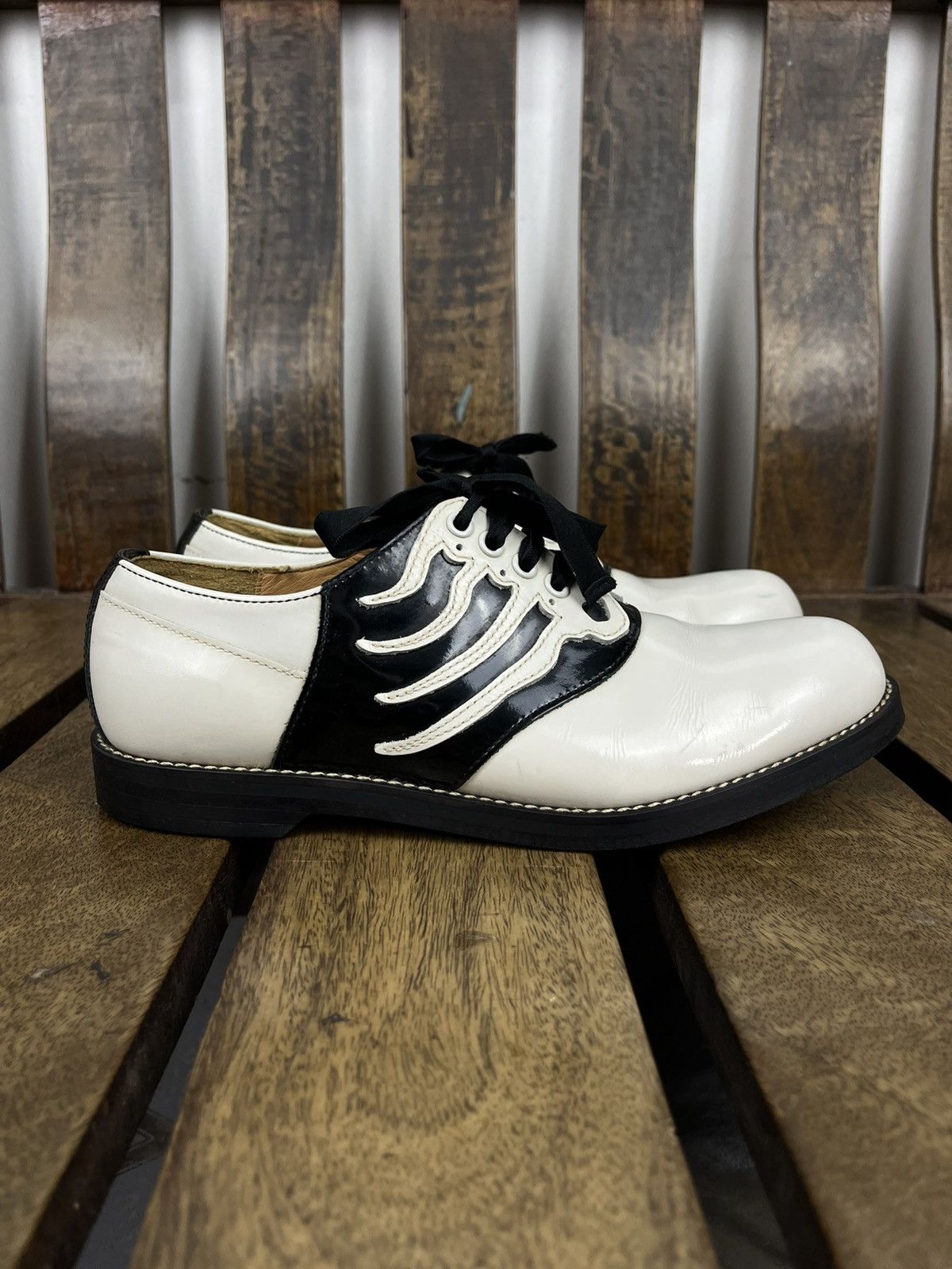 Undercover Undercover AW13 “ANATOMICOUTURE” Skeleton Lace-Up Shoes Size US 6 / EU 39 - 4 Thumbnail