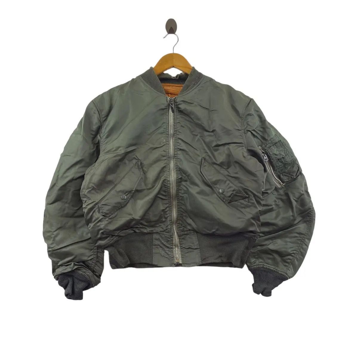 Alpha Industries Vtg ALPHA INDUSTRIES MA-1 Light Zone Reversible Jacket Size US M / EU 48-50 / 2 - 1 Thumbnail