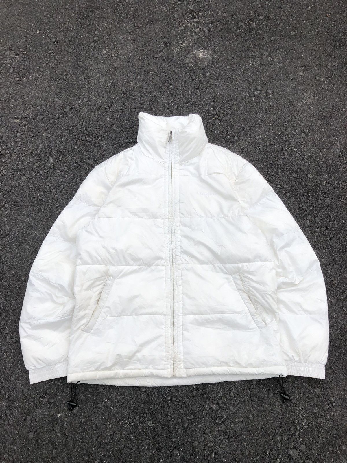 Japanese Brand Vintage Y2K Converse Fullzipper Winter Puffer Jacket Size US XL / EU 56 / 4 - 2 Thumbnail