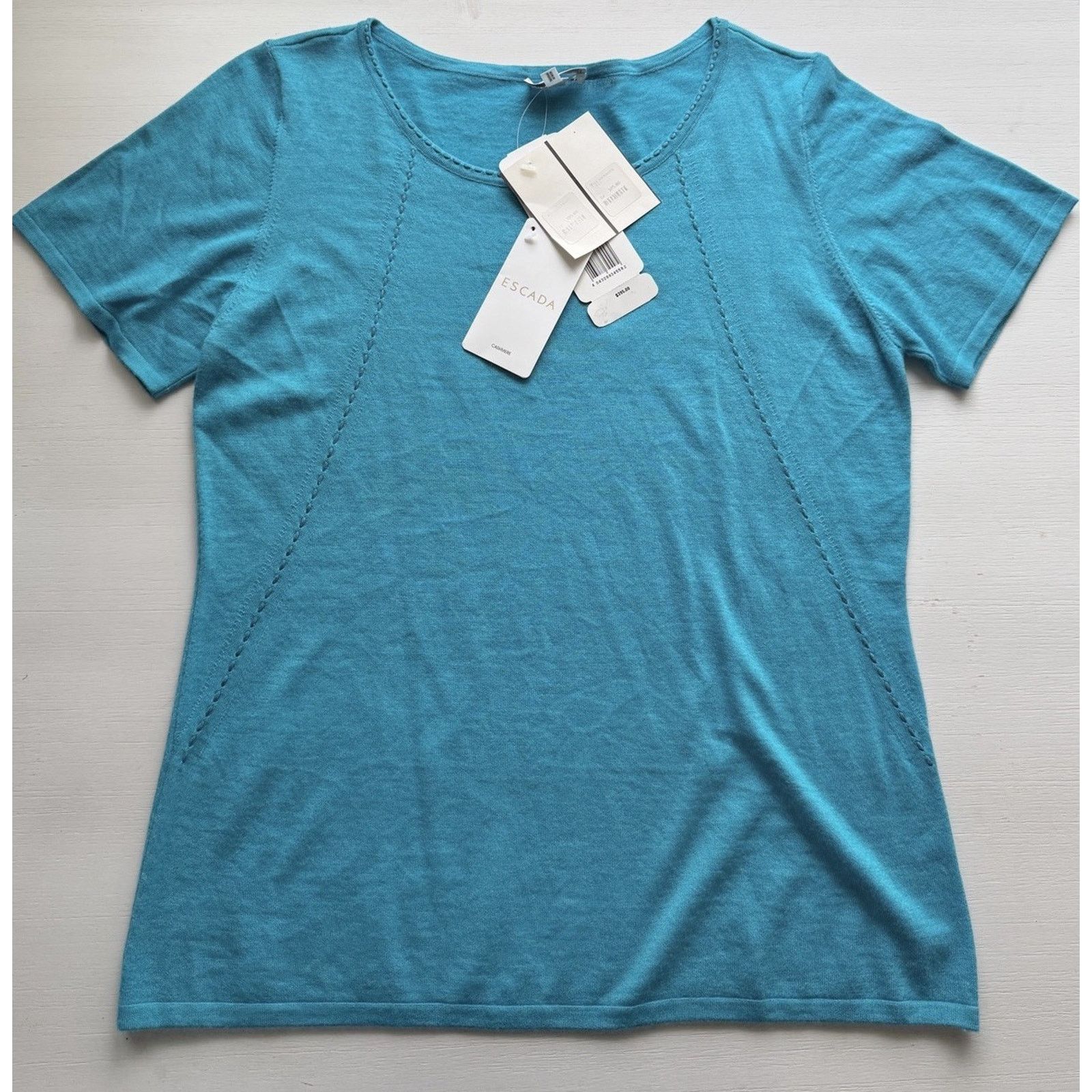 Escada Sport Escada Sport 100% Cashmere Sz XL Ombré Aqua Cardigan Set NWT Size XL / US 12-14 / IT 48-50 - 21 Thumbnail