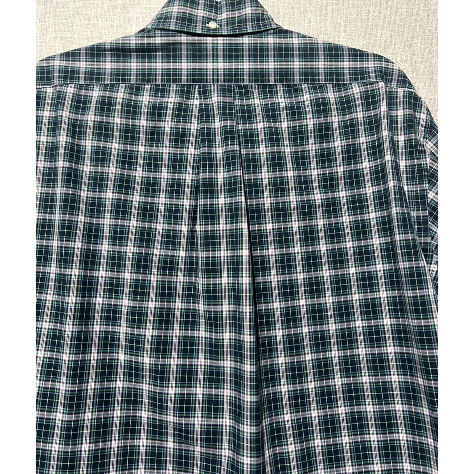 Ralph Lauren Vtg Ralph Lauren Shirt XL Blue Green Plaid Custom Fit Preppy Heritage Men's Size US XL / EU 56 / 4 - 7 Thumbnail