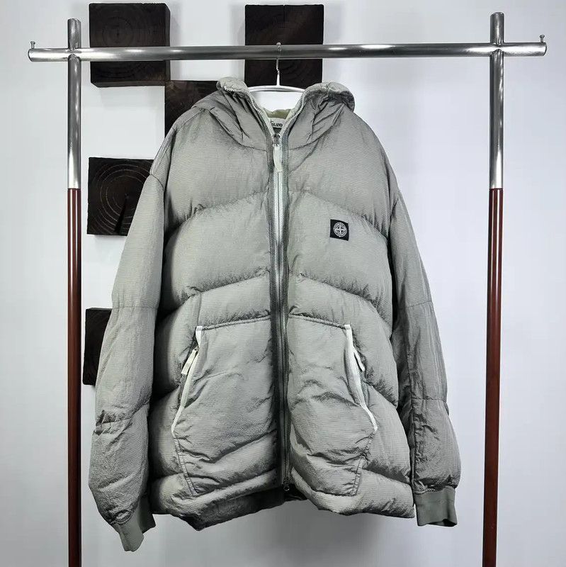 Stone Island Stone Island Men's Light Gray Puffer Jacket 0089 Size US XXL / EU 58 / 5 - 1 Thumbnail