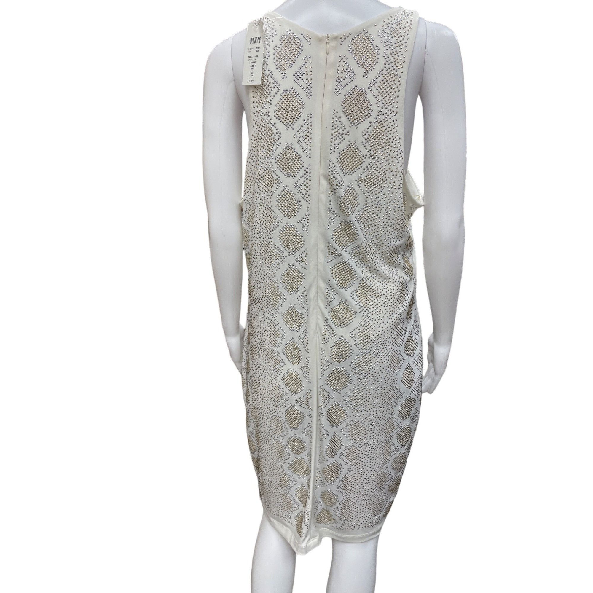 Other Cache Women Off White Gold and Silver bedazzled studs Dress Size XL / US 12-14 / IT 48-50 - 2 Thumbnail